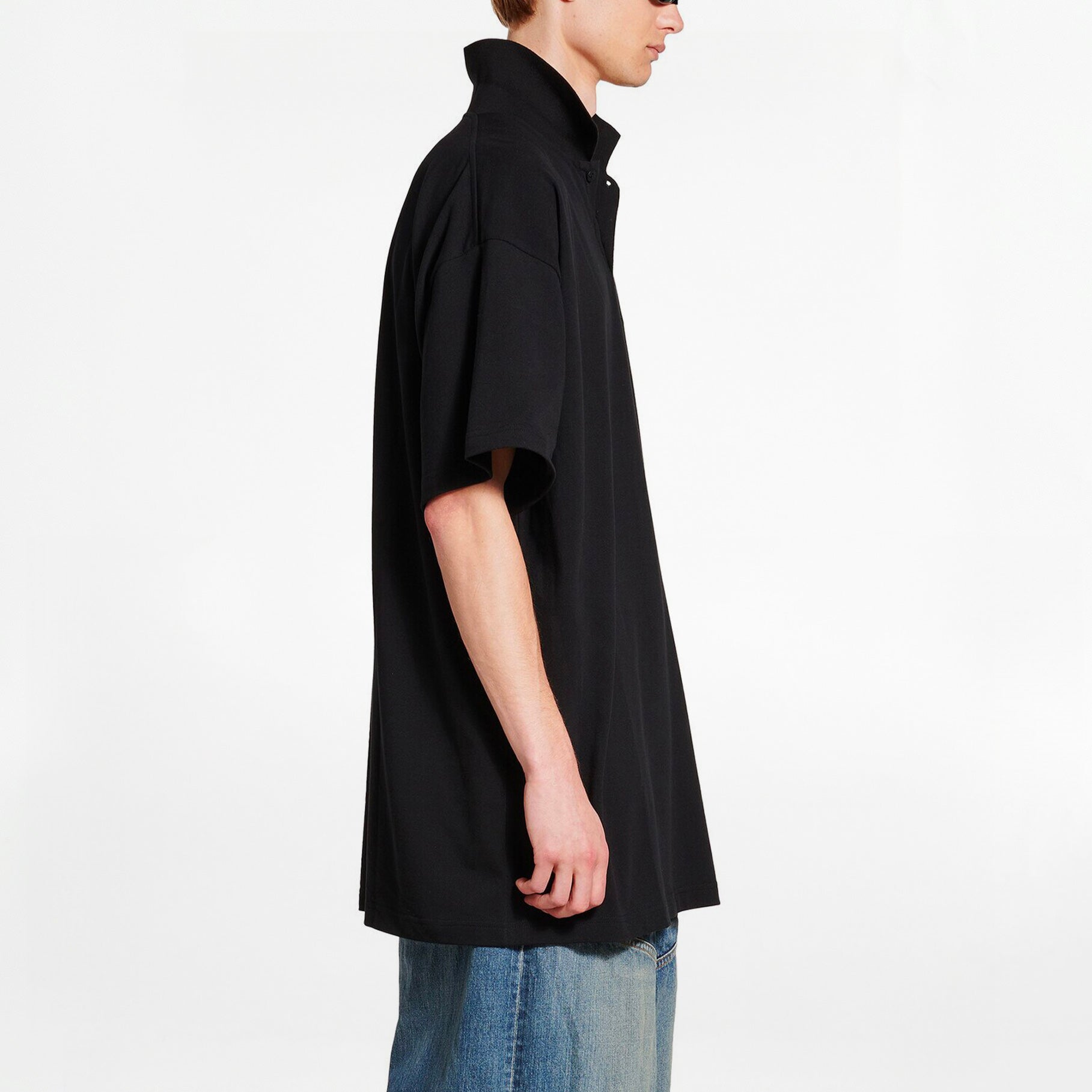 Balenciaga BB Garderobe Polo Shirt Black