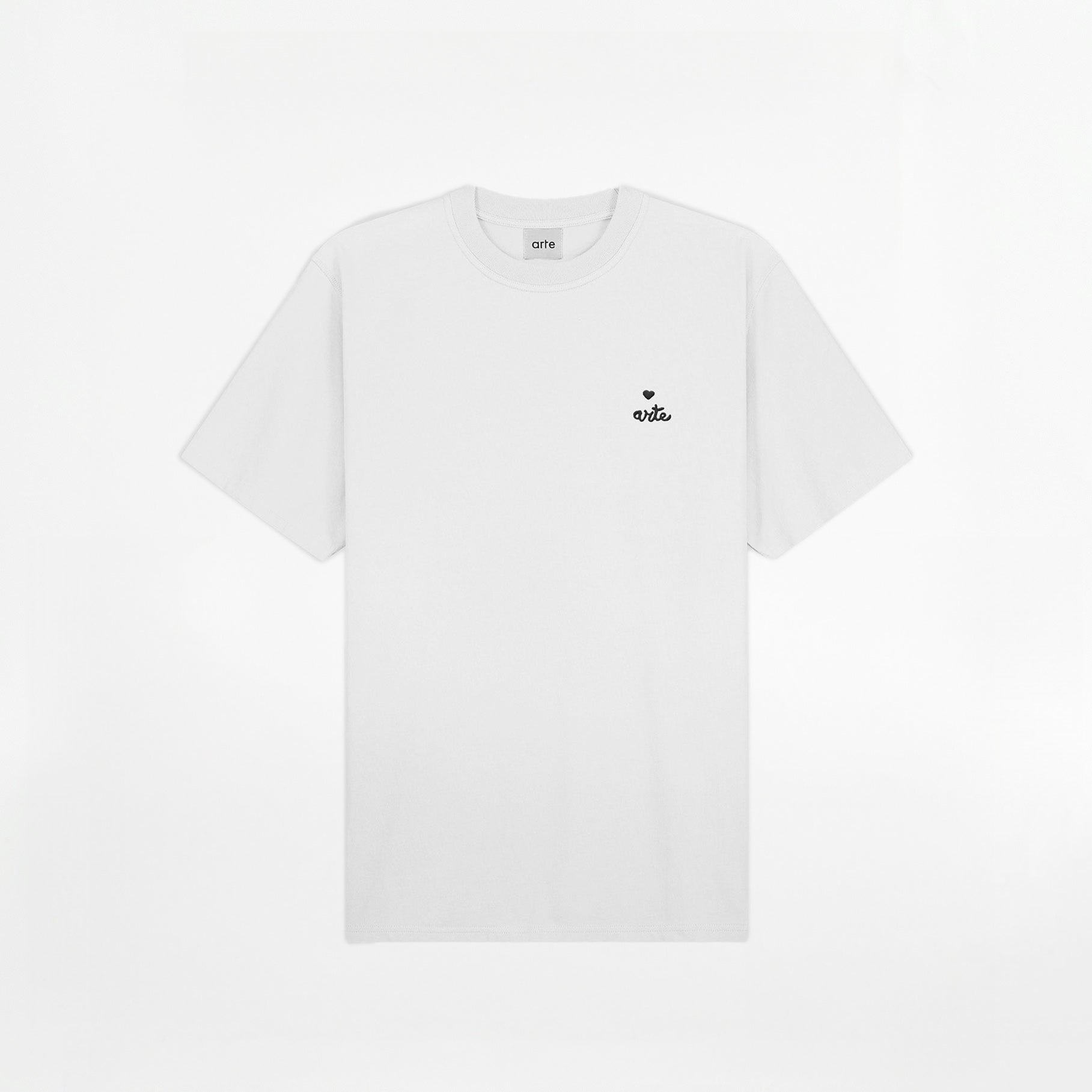 T-shirt Arte Heart Logo Blanc
