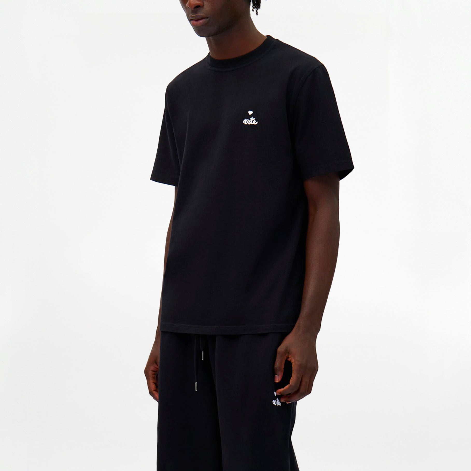 T-shirt Arte Heart Logo Noir