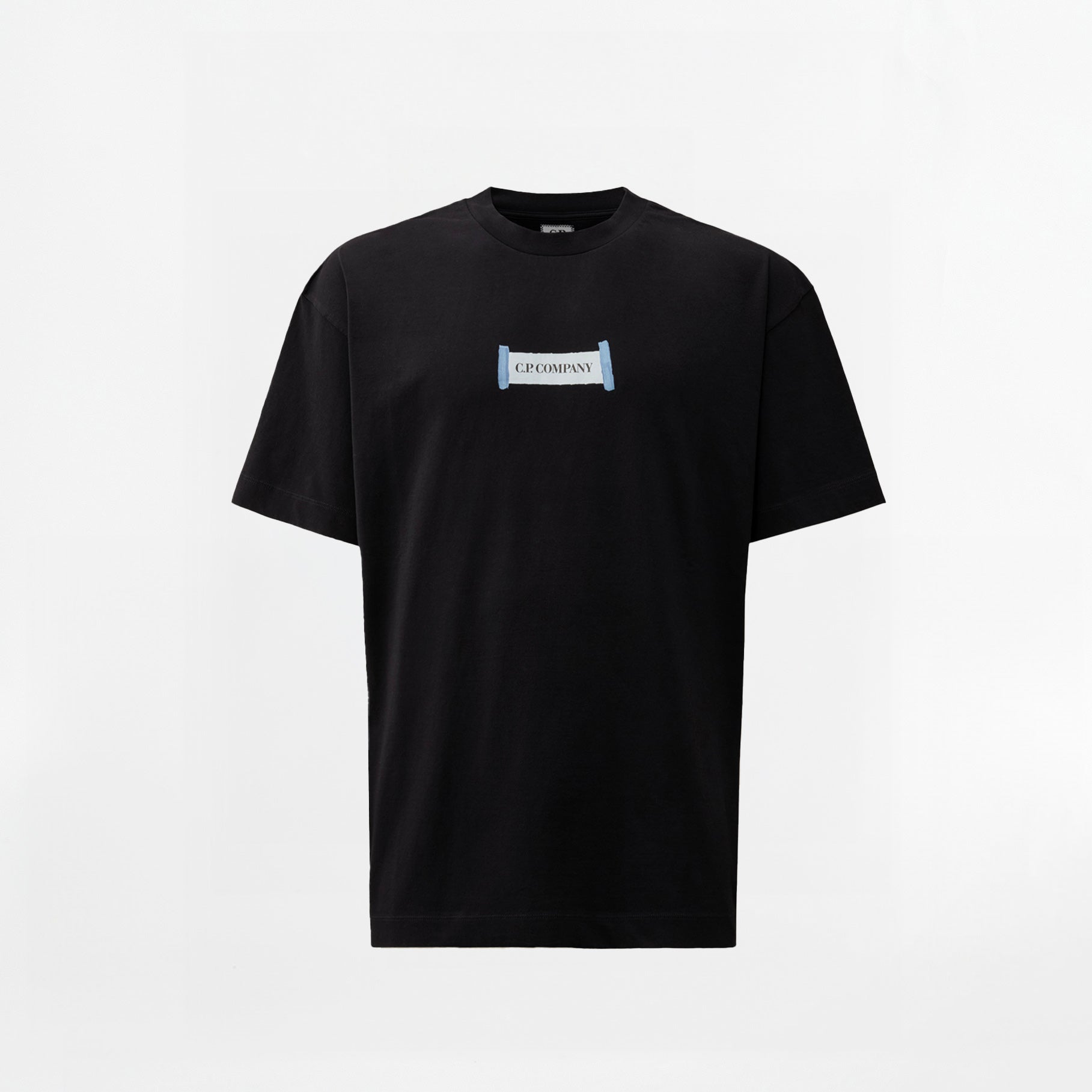 T-shirt C.P Company Double Logo Jersey Total Eclipse