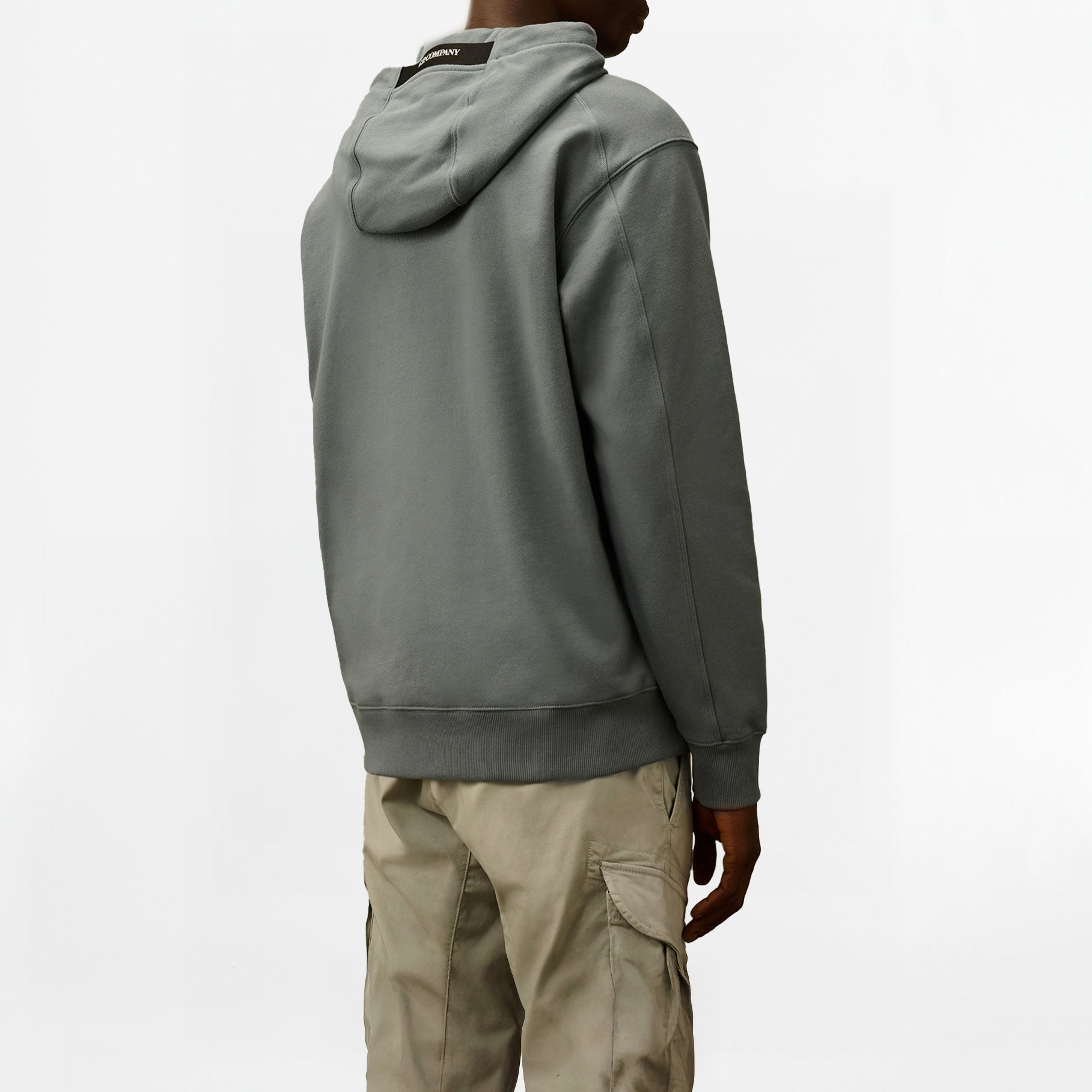 Sweat à Capuche CP Company Diagonal Raised Fleece Lens Stormy Weather