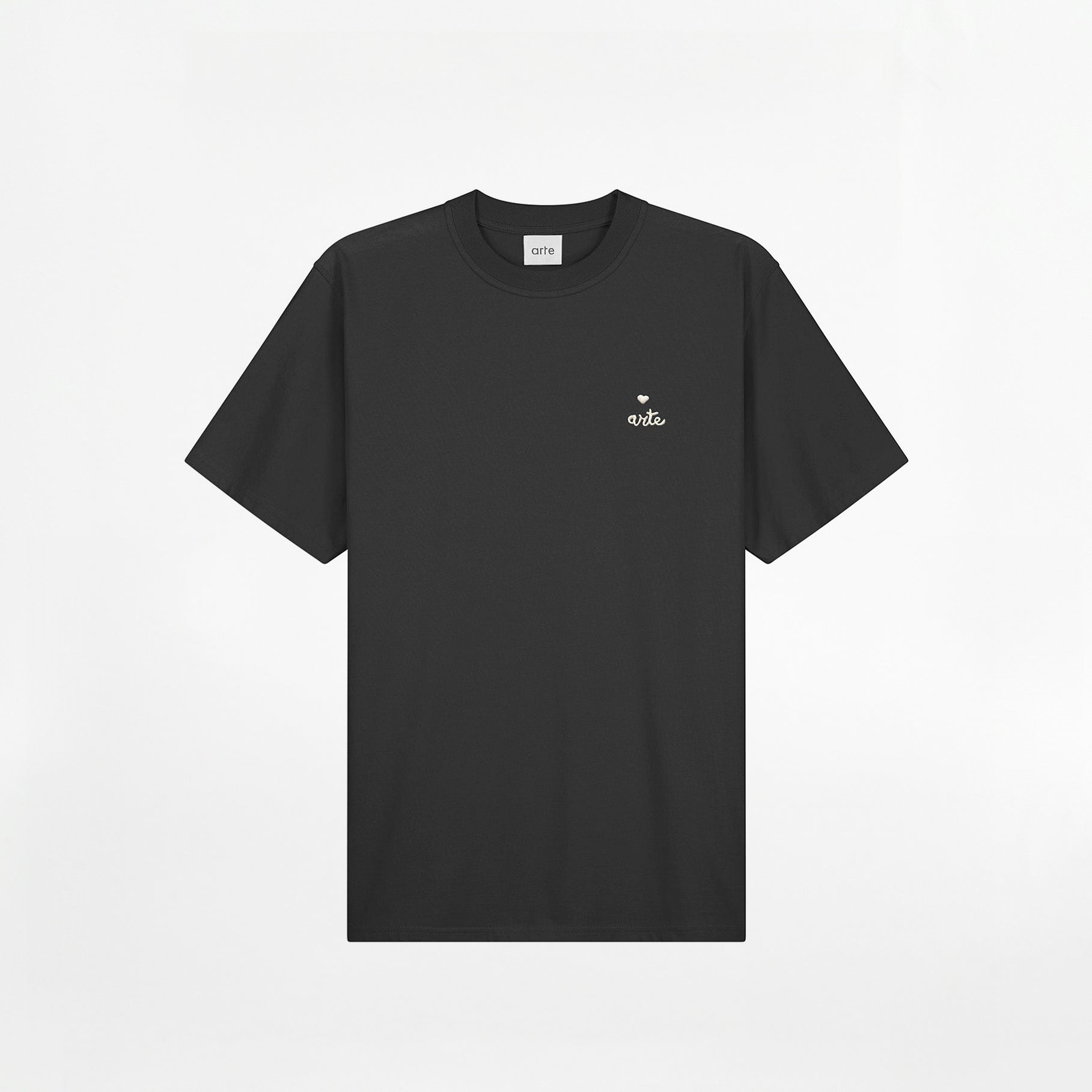 T-shirt Arte Heart Logo Noir
