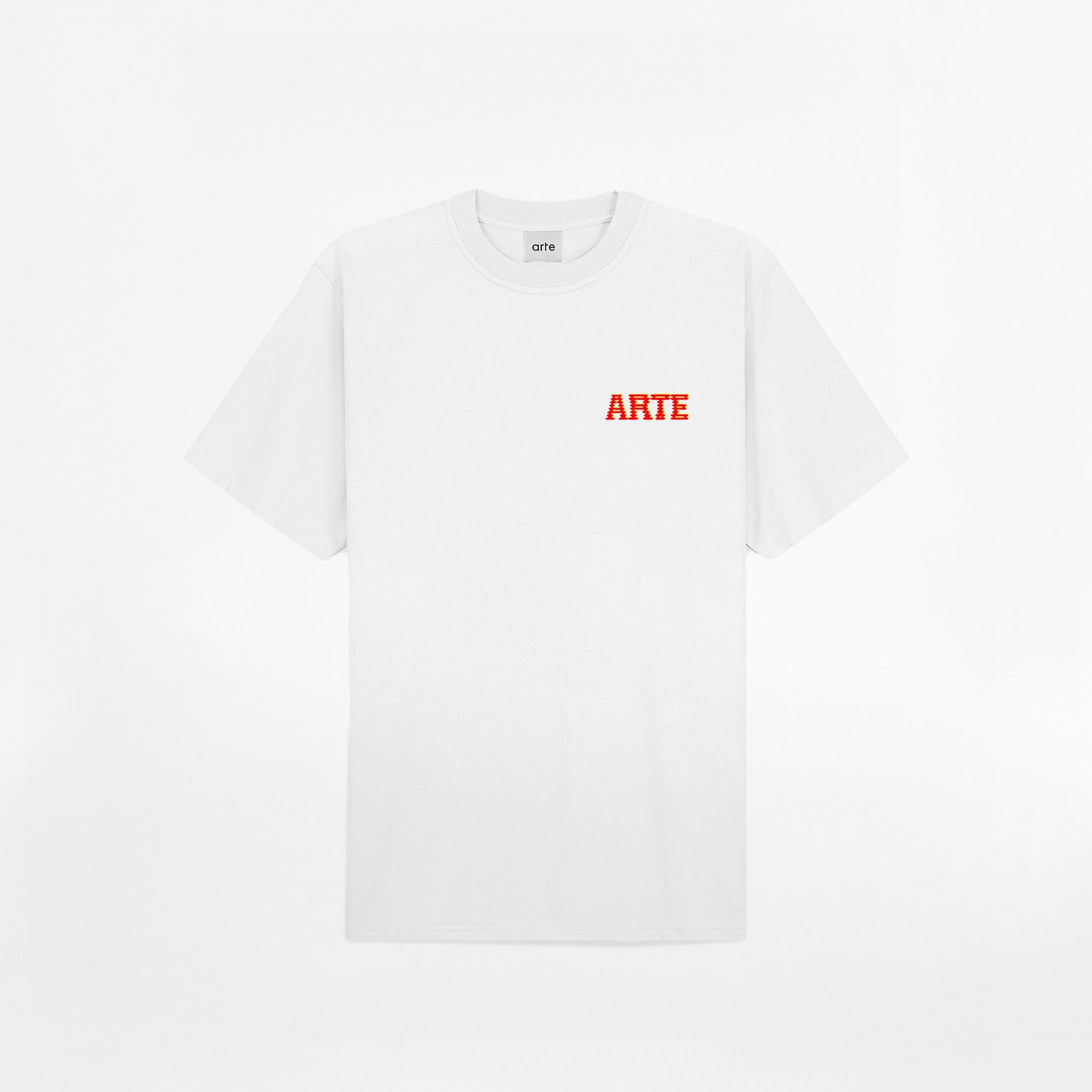 T-shirt Arte Mural Print Blanc