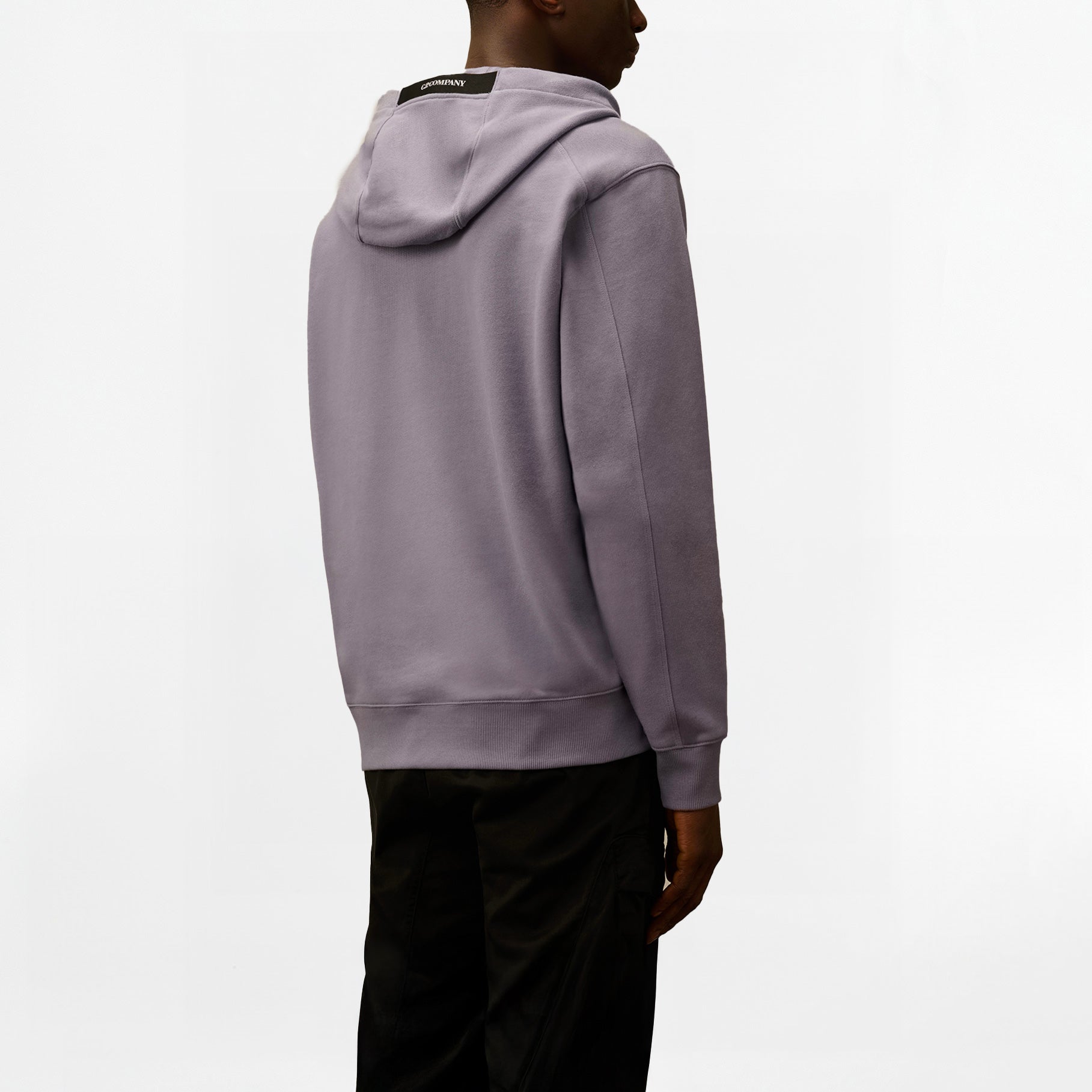 Sweat à capuche C.P Company Diagonal Raised Fleece Lens Lavender