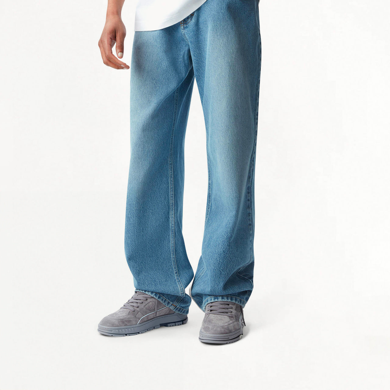 Sneakers Axel Arigato Area Lo Suède Gris / Bleu