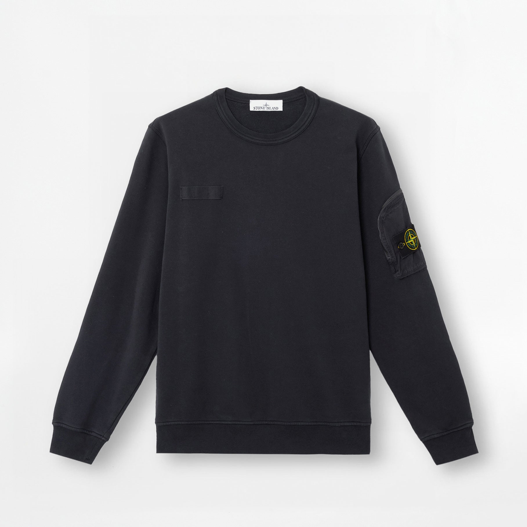 Sweatshirt Stone Island Cotton Fleece 6100003 Noir