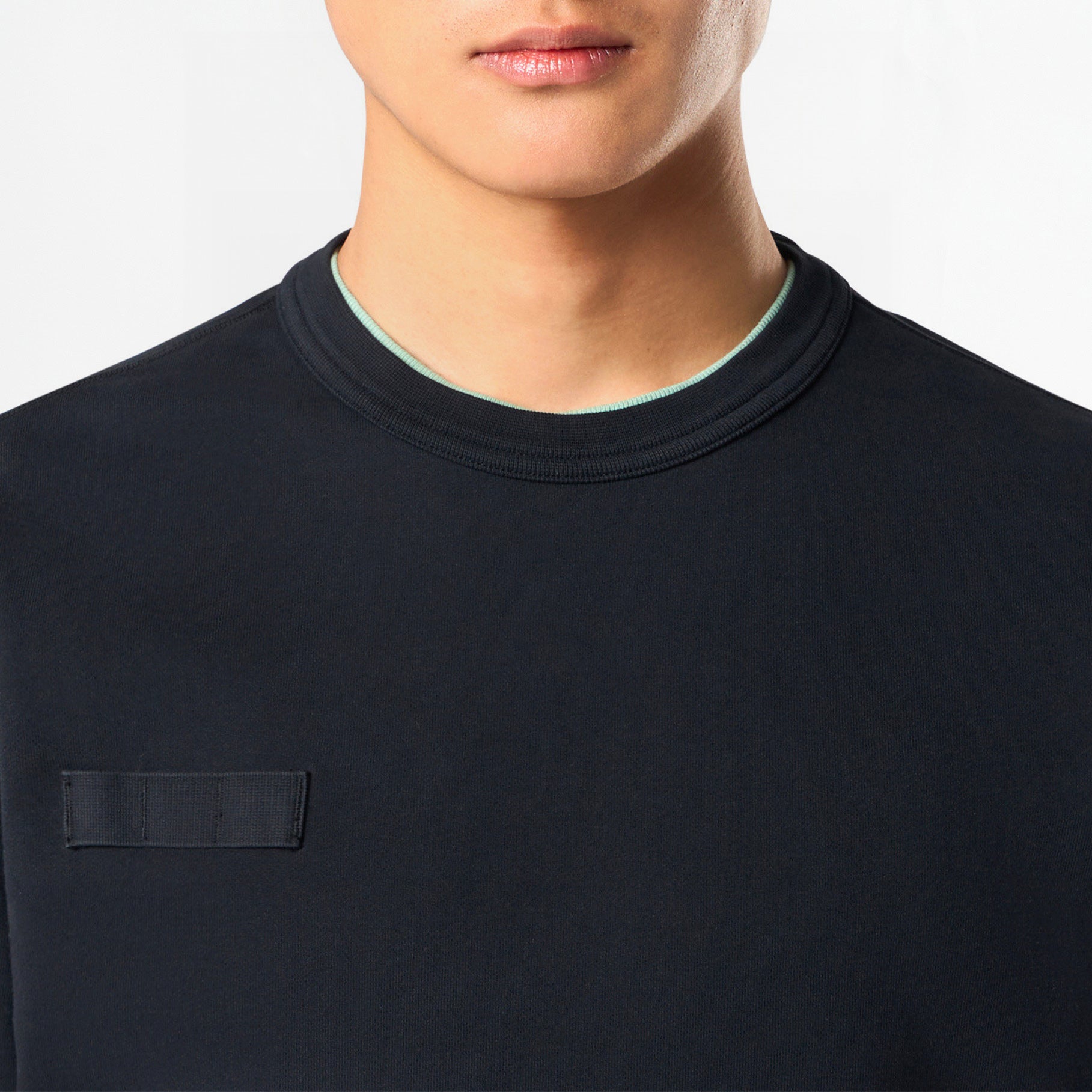 Sweatshirt Stone Island Cotton Fleece 6100003 Noir