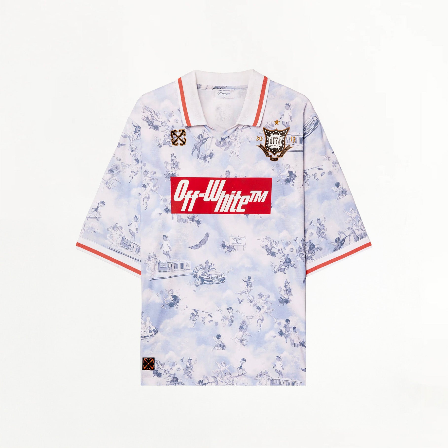 T-shirt Off-White Lilac Fresco Soccer Blanc/Bleu