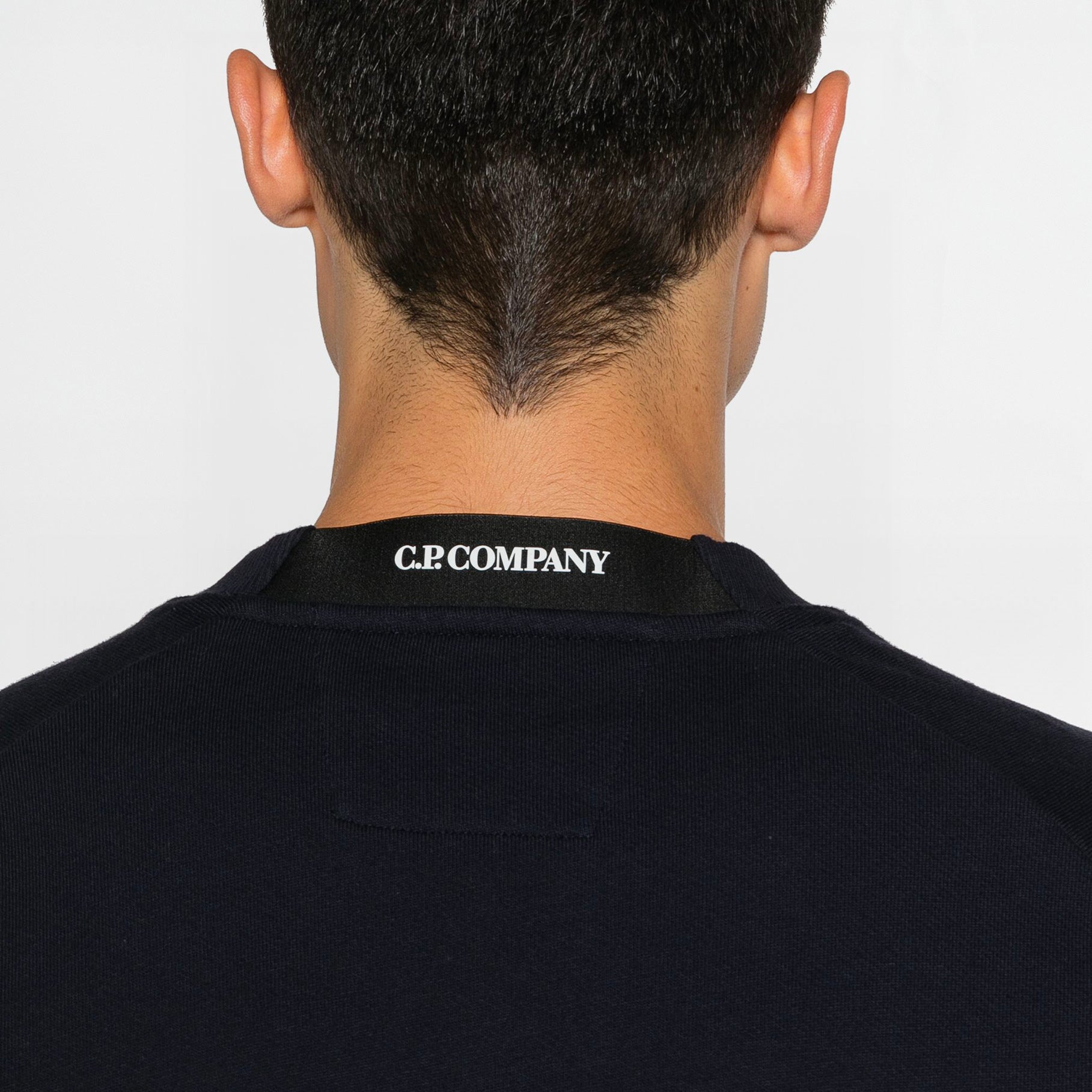 Sweat C.P Company Diagonal Raised Fleece Lens Total Eclipse