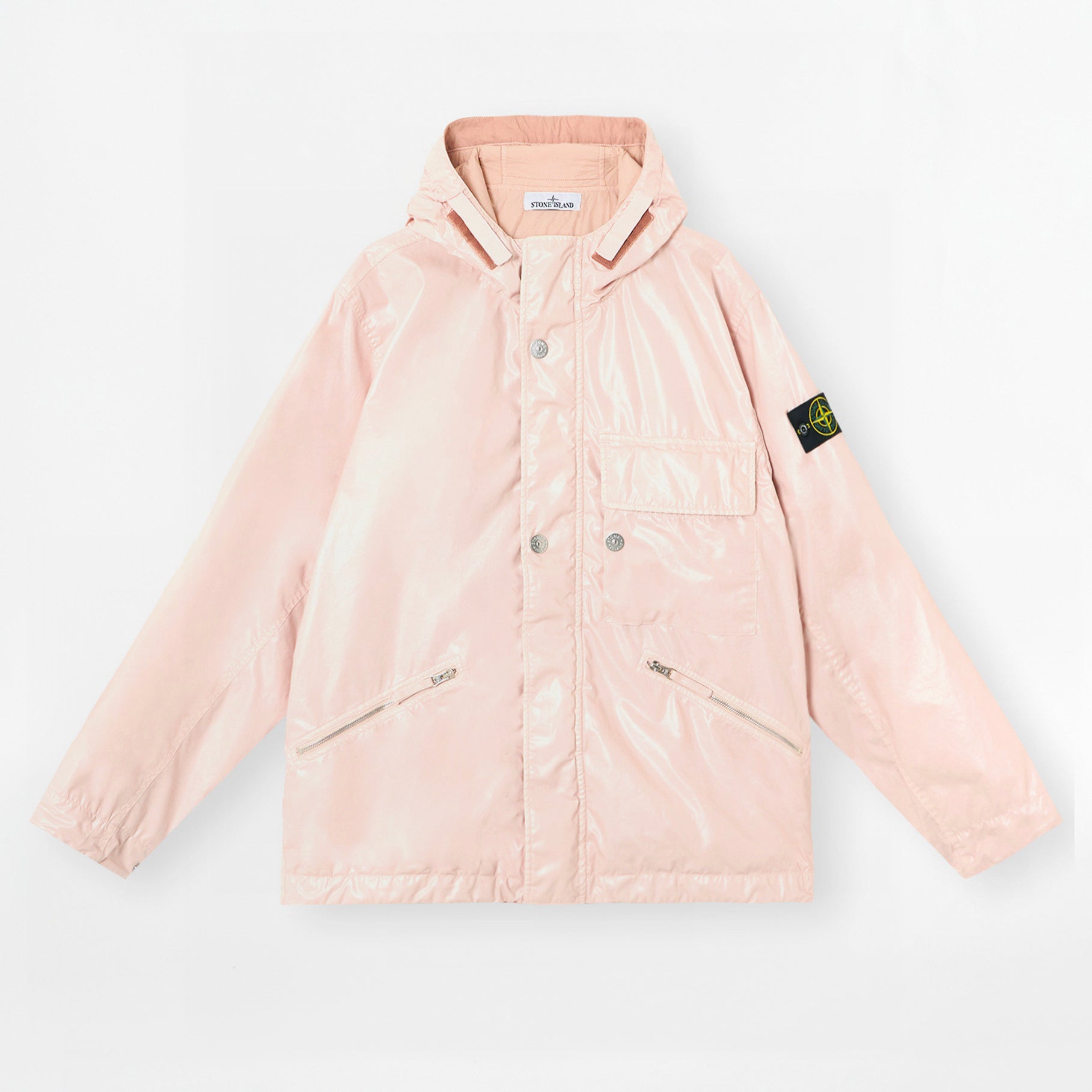 Veste Stone Island Mussola Gommata TC 4100062 Rose Pâle