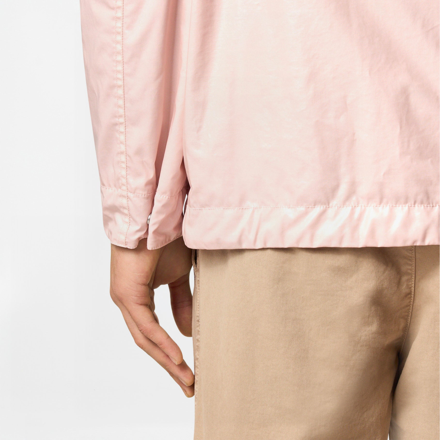 Veste Stone Island Mussola Gommata TC 4100062 Rose Pâle