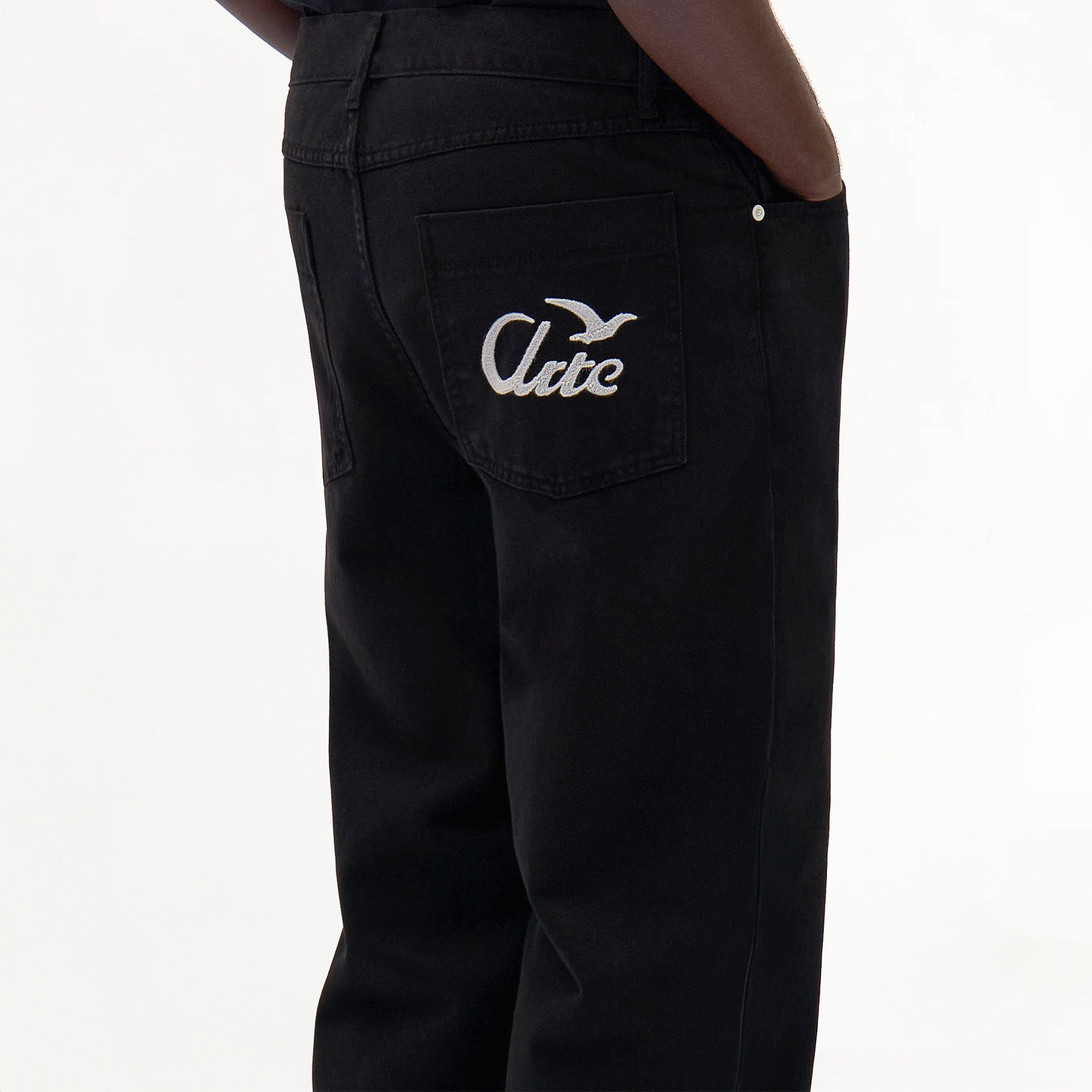 Arte Bird Back Black Trousers