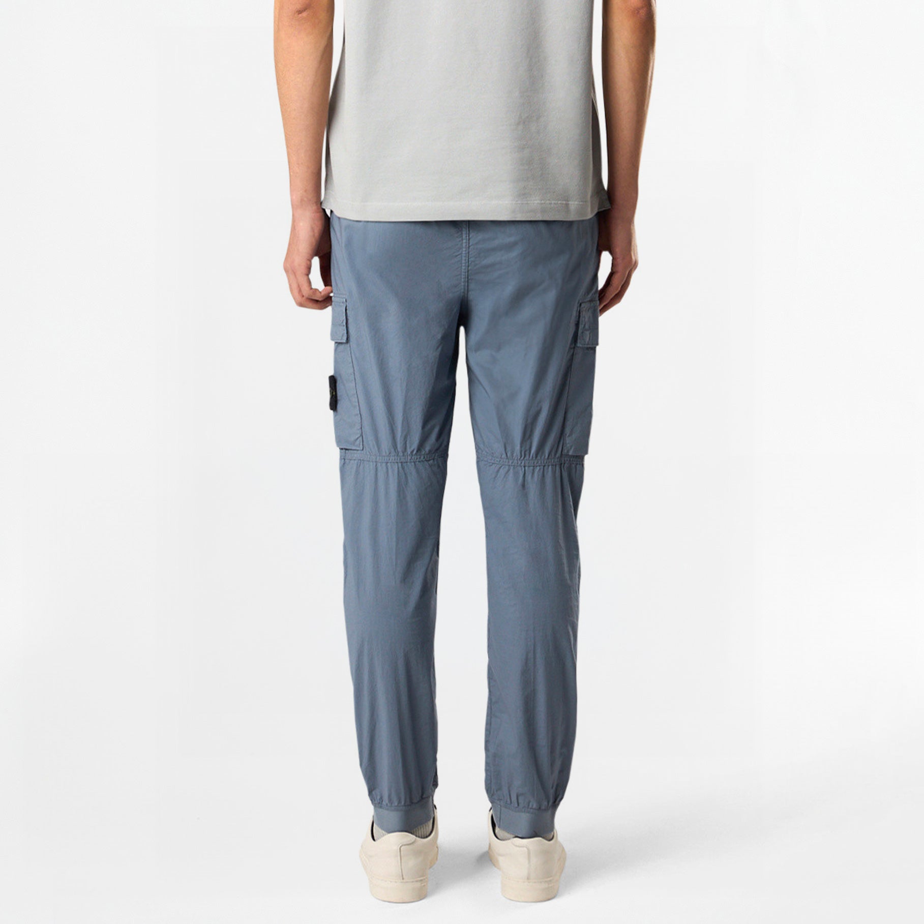 Cargo Pants Stone Island Stretch Cotton Tela Paracadute 3100031 Avio Blue