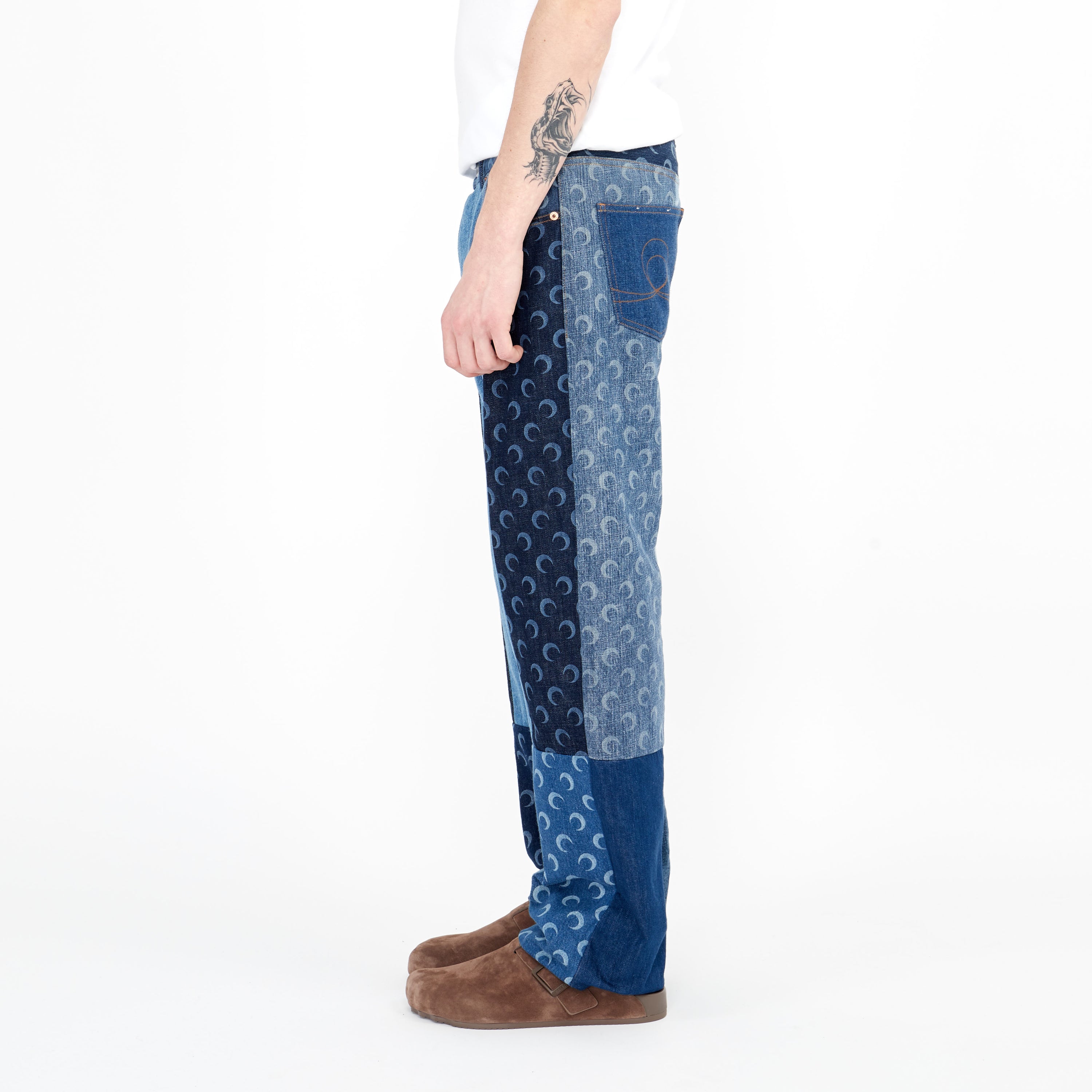 Jeans Marine Serre Regenerated Slim Fit Bleu