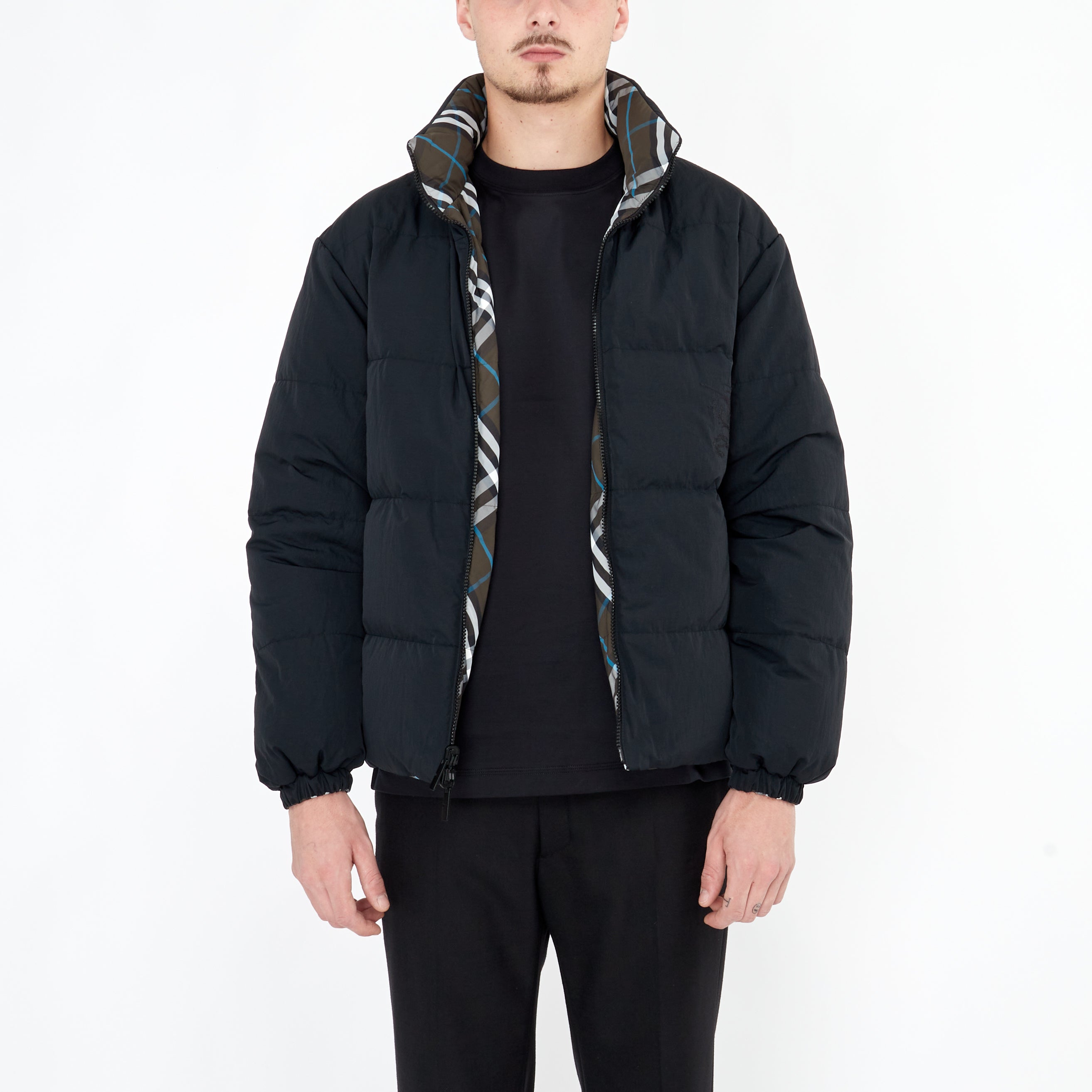 Doudoune Réversible Burberry en Nylon Check