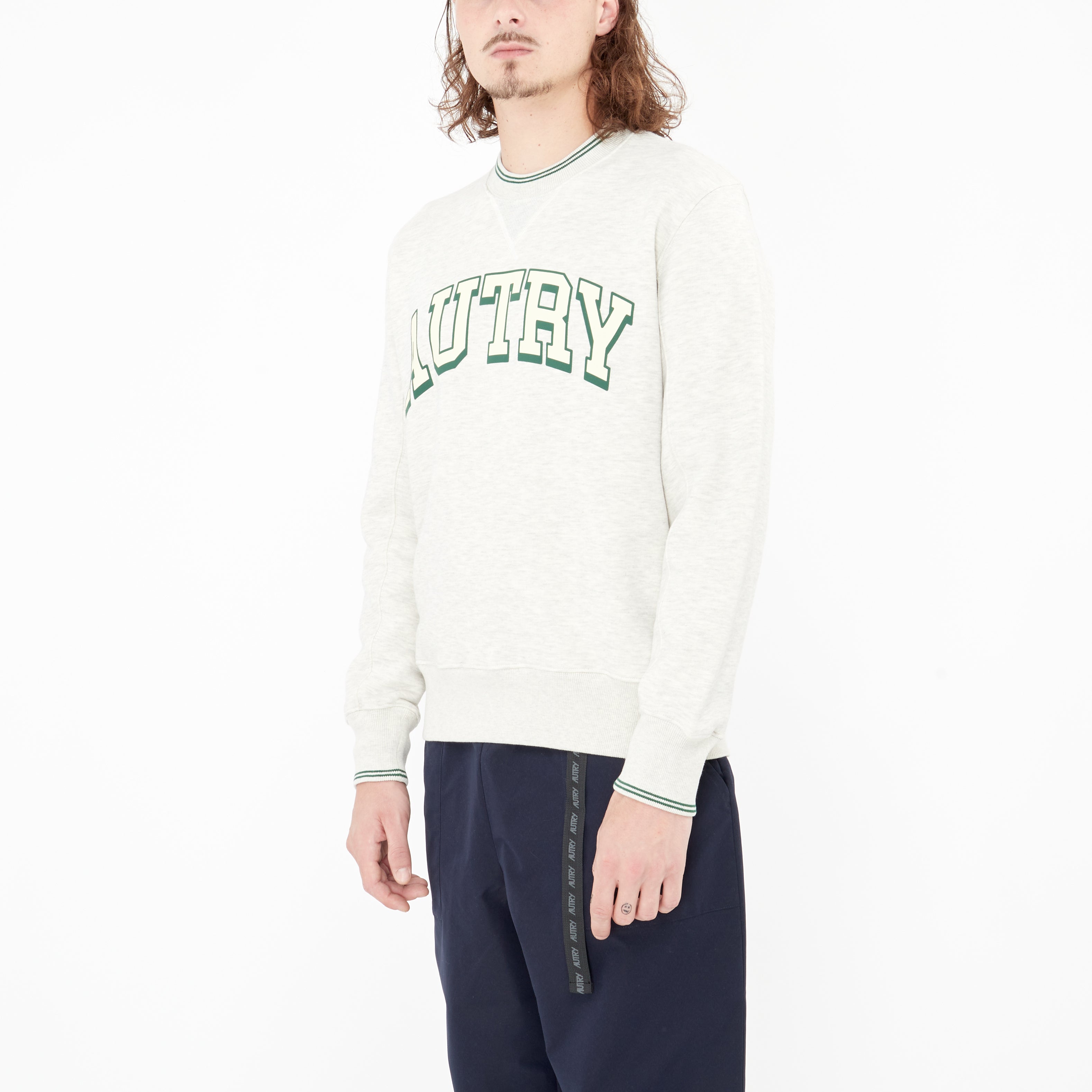 Sweatshirt Autry à Logo Gris