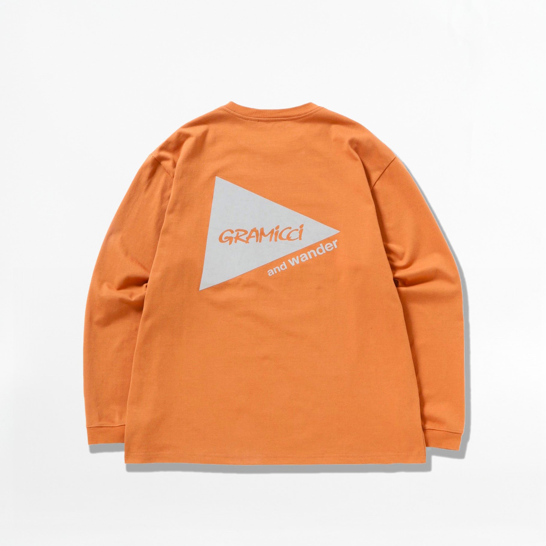 T-shirt And Wander X Gramicci LS Logo Orange
