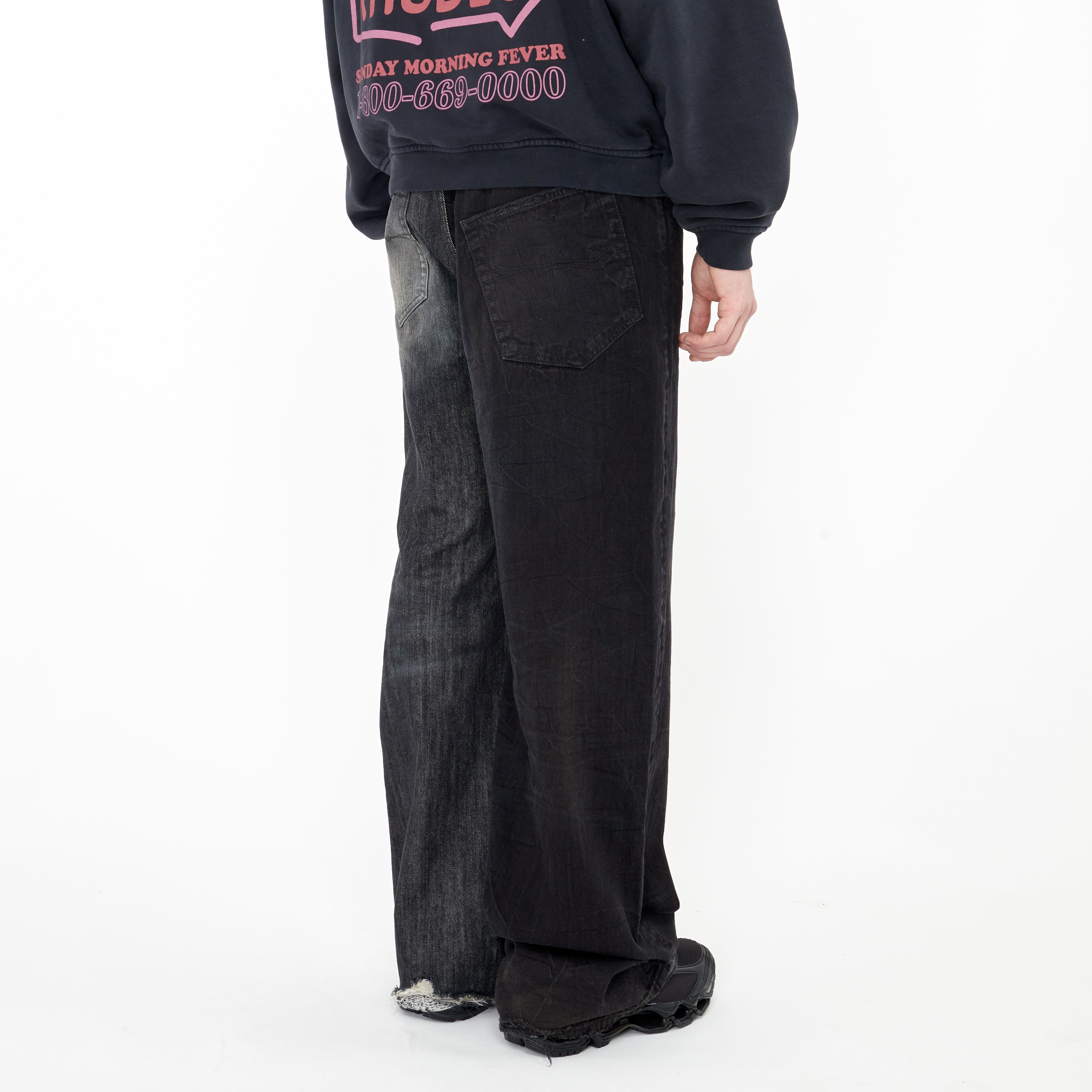 Jeans Balenciaga Fifty Fifty Noir