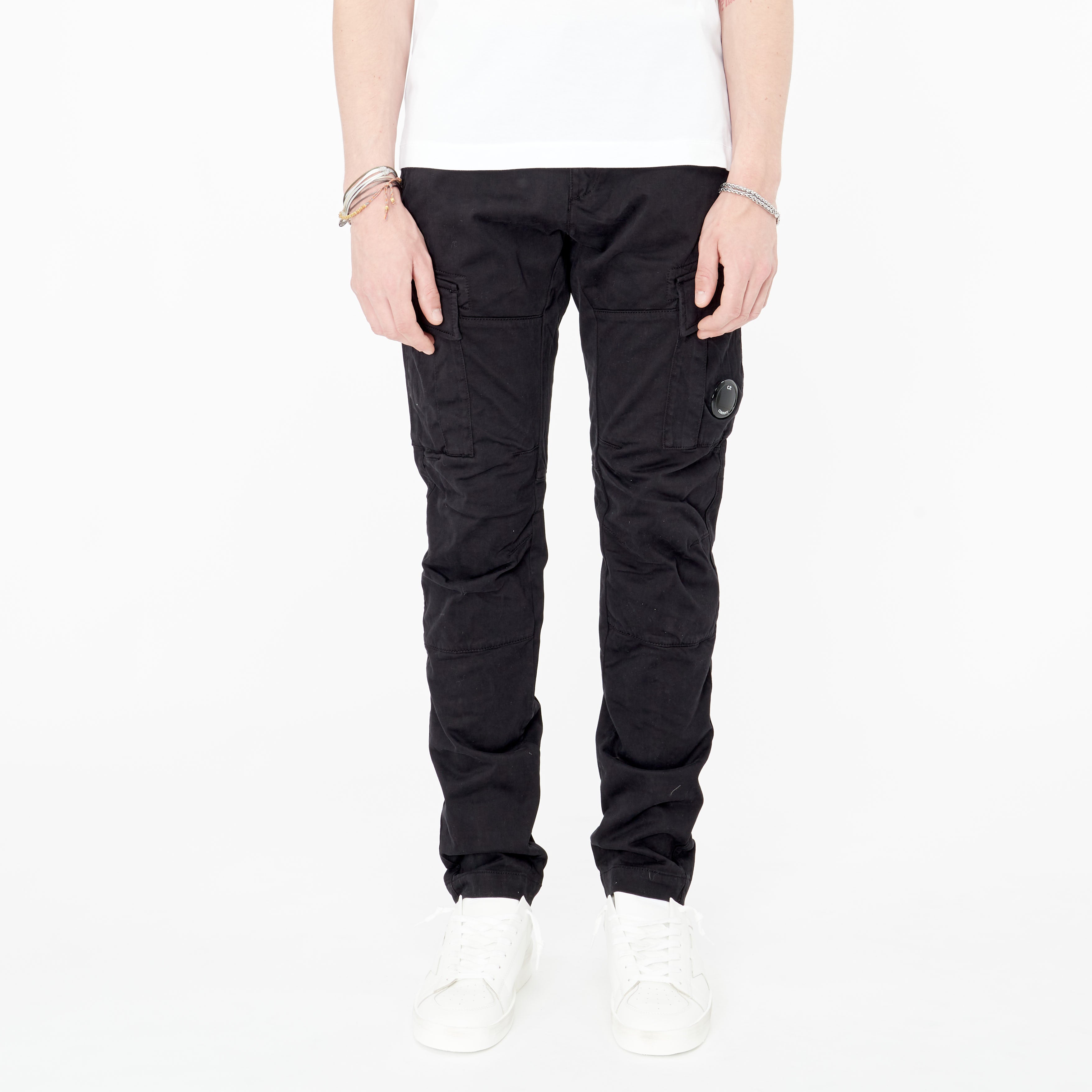 Pantalon Cargo C.P. Company Stretch Sateen 999 Noir