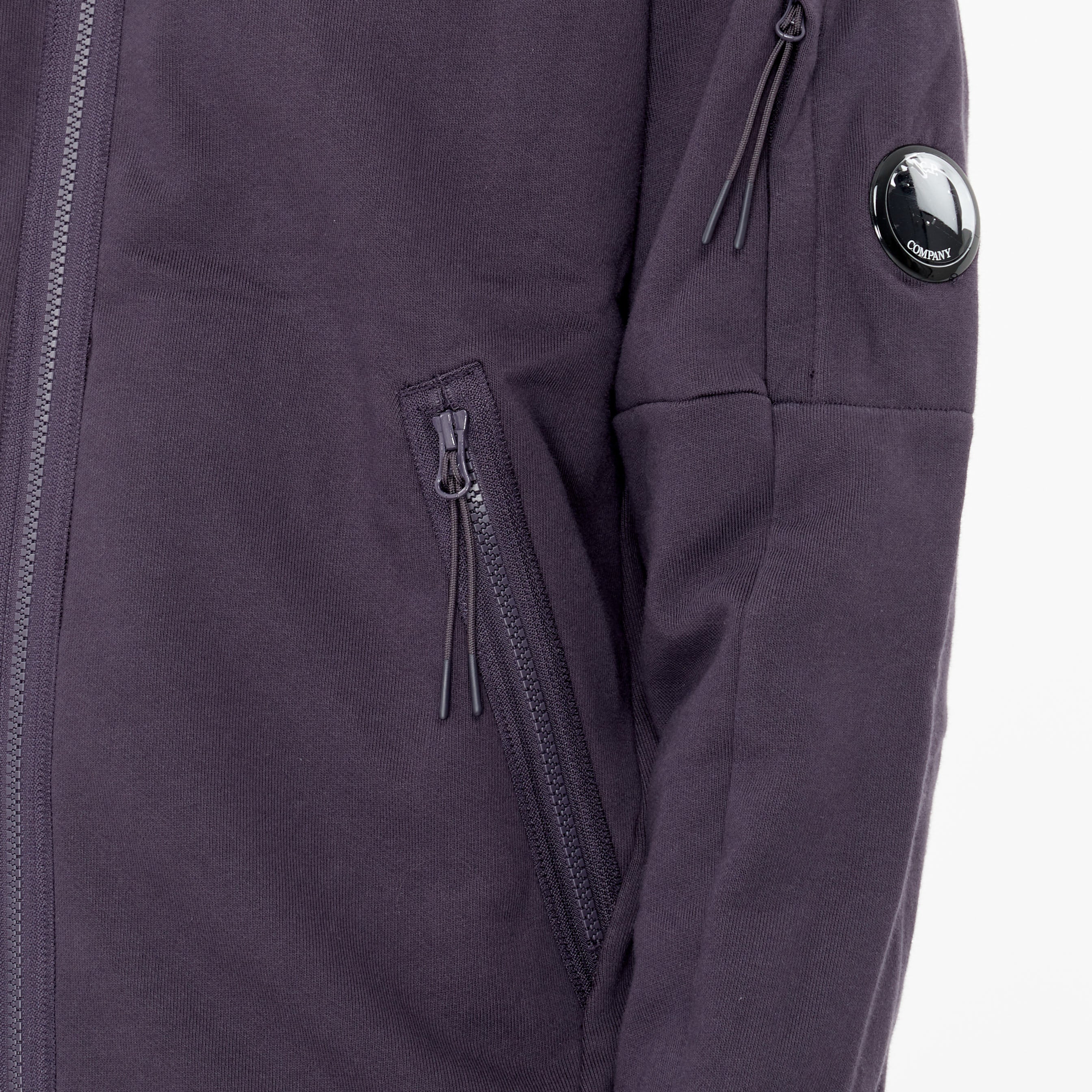 Sweatshirt zippé C.P. Company Diagonal Goggle Capuche Nightshade