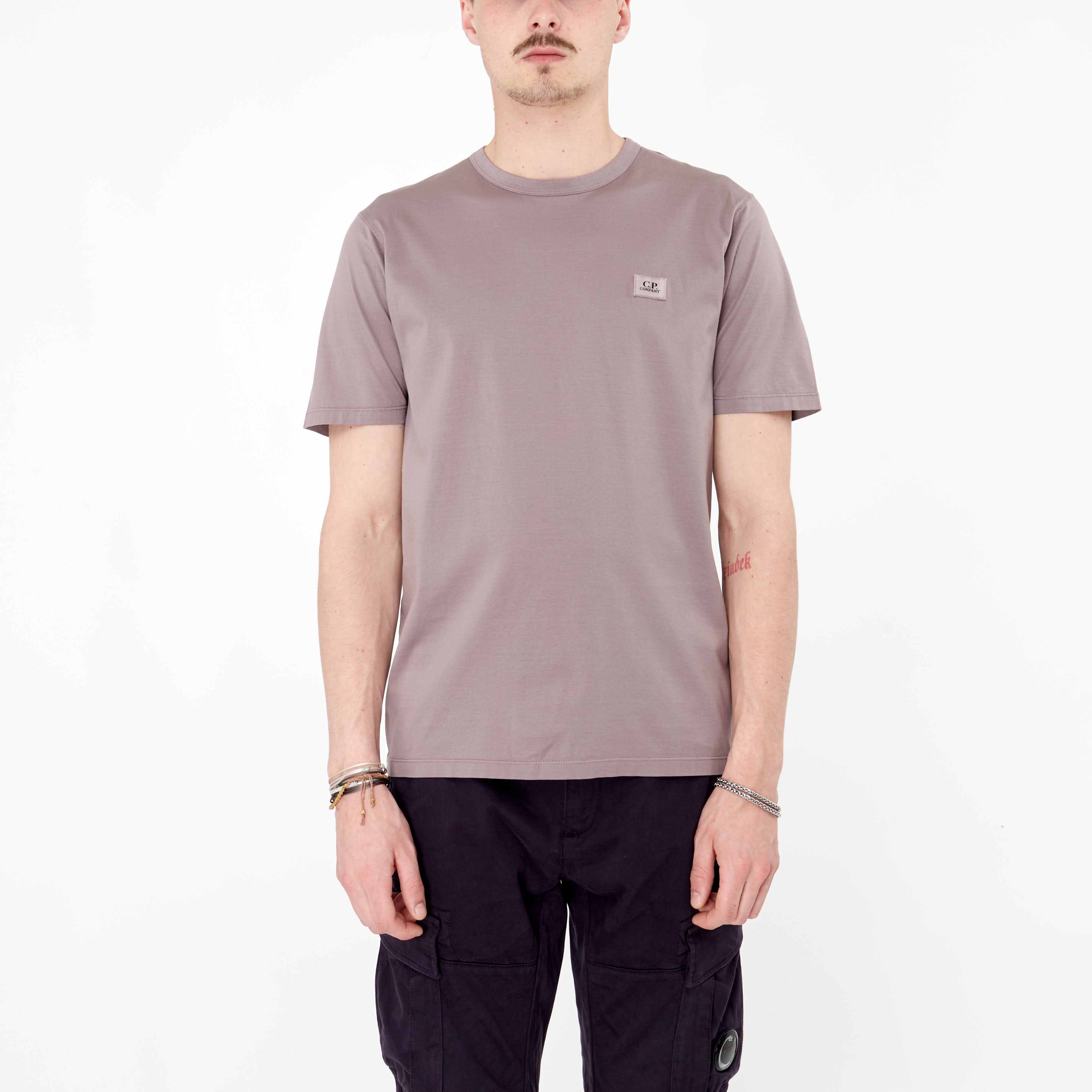 T-shirt C.P. Company 70/2 Jersey Logo – Purple Dove