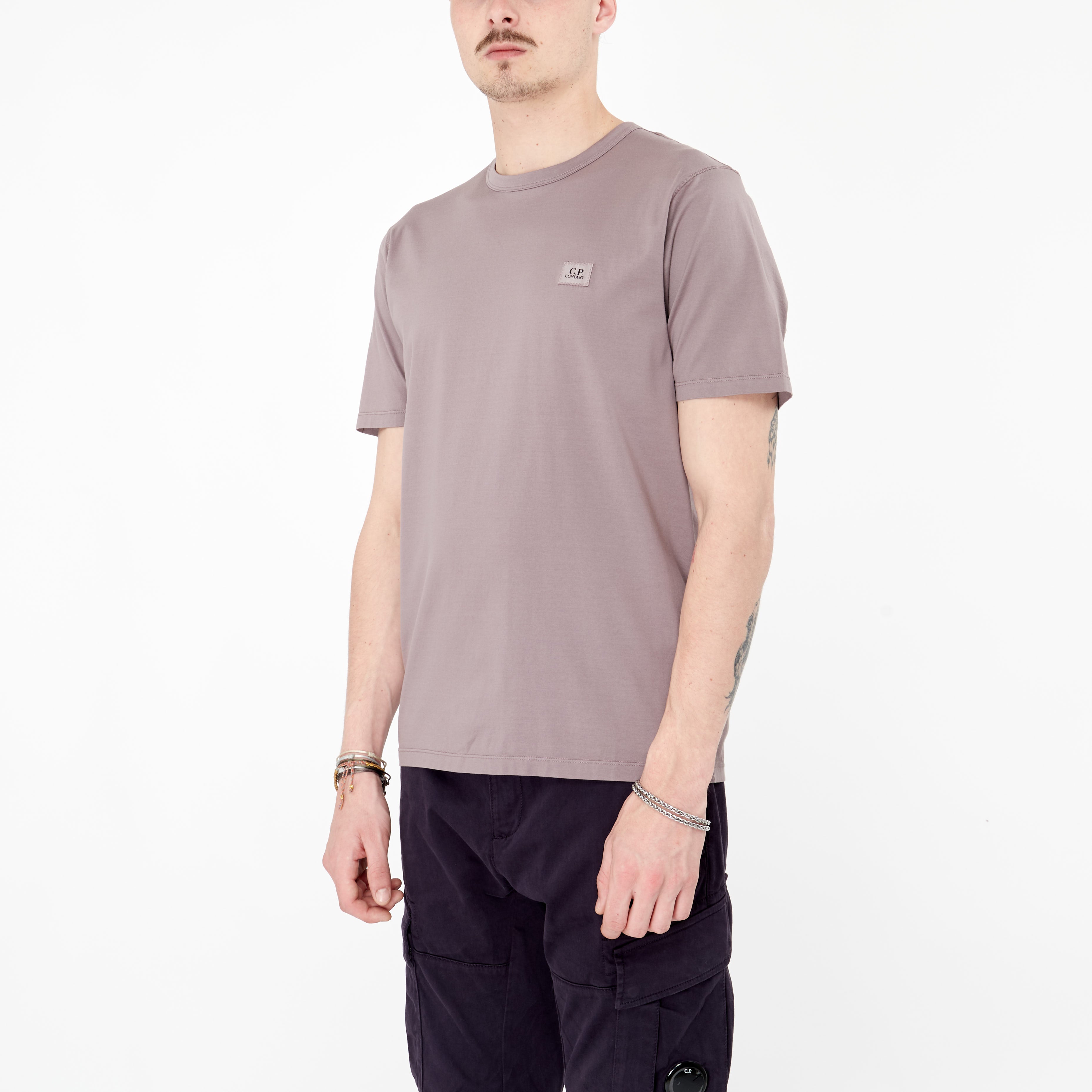 T-shirt C.P. Company 70/2 Jersey Logo – Purple Dove