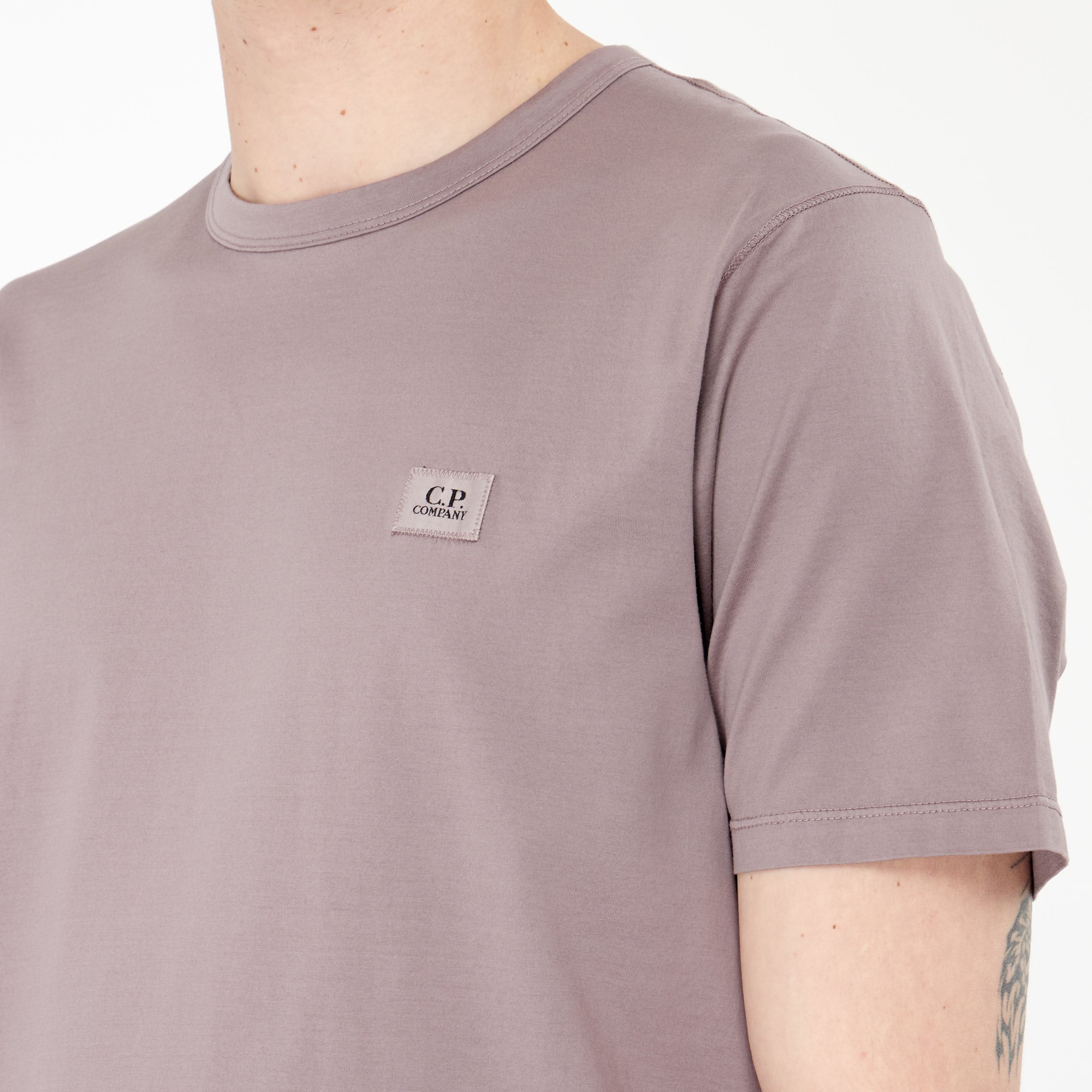 T-shirt C.P. Company 70/2 Jersey Logo – Purple Dove