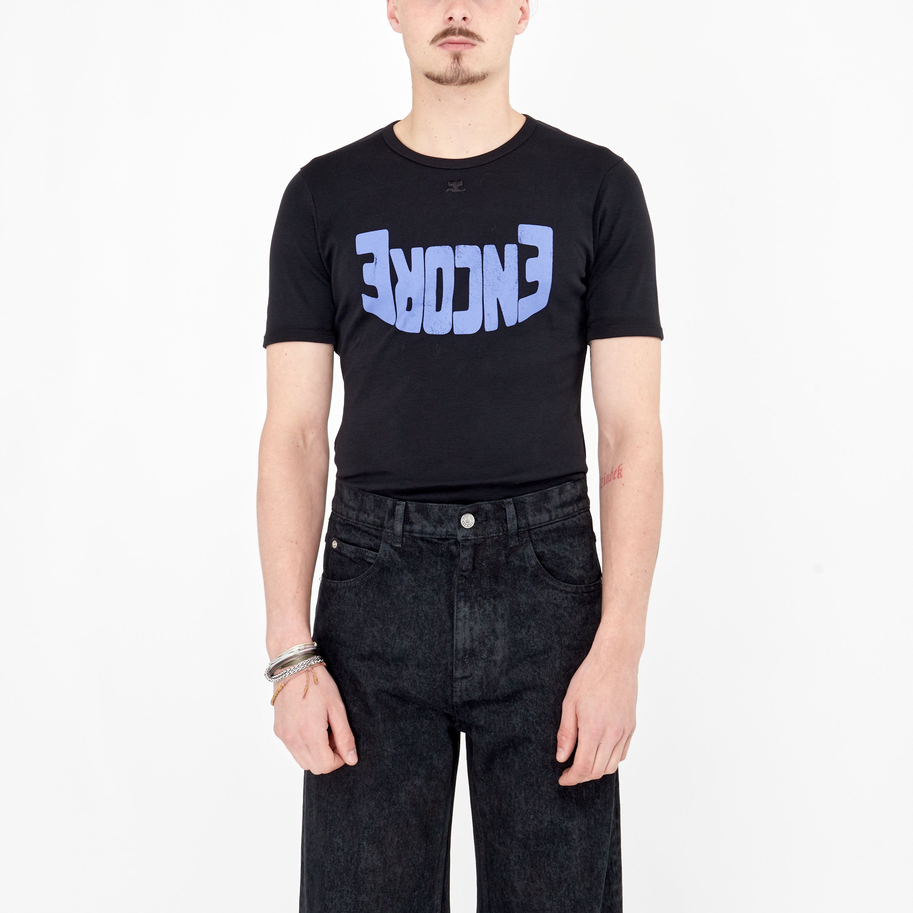 T-shirt Courrèges Encore Noir