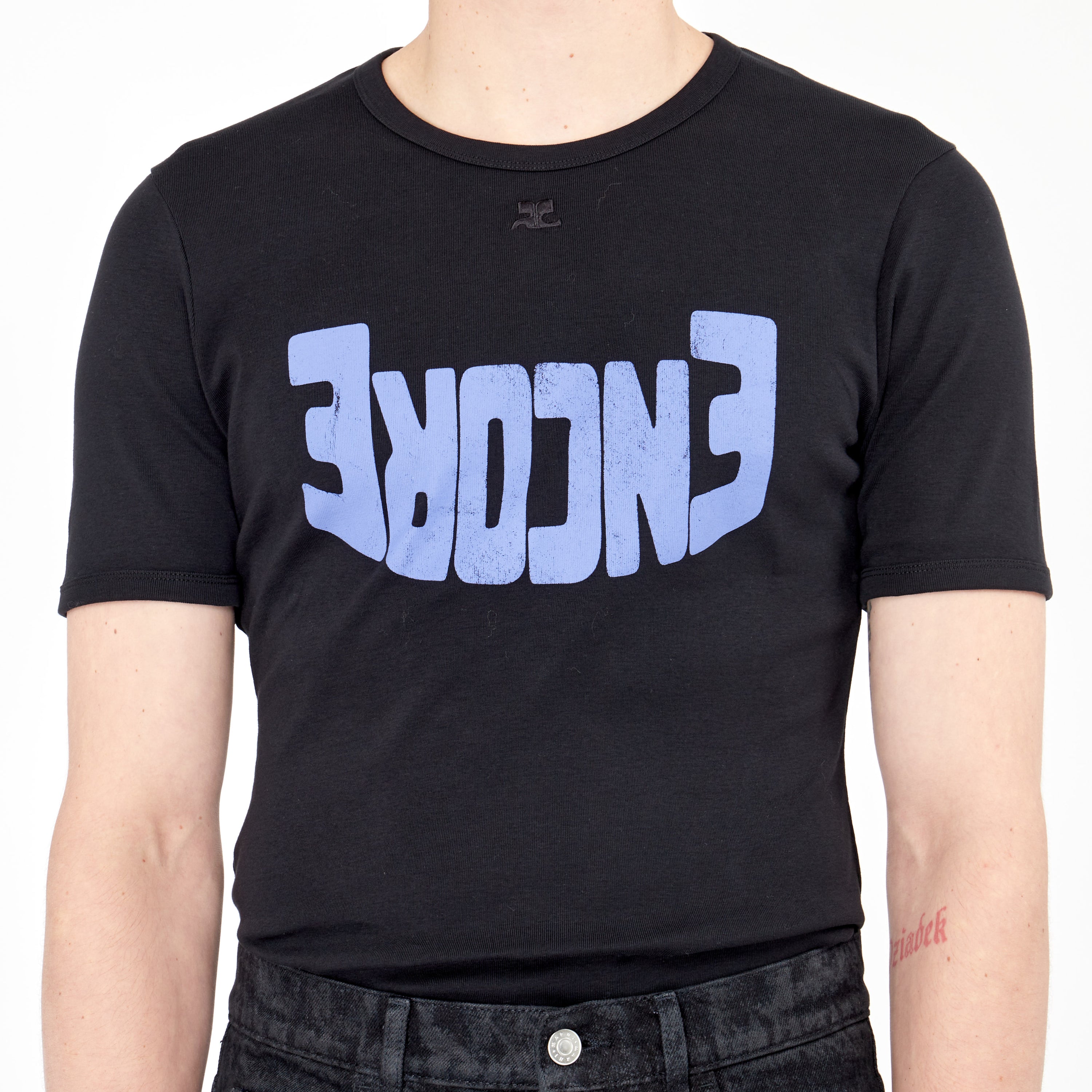 T-shirt Courrèges Encore Noir
