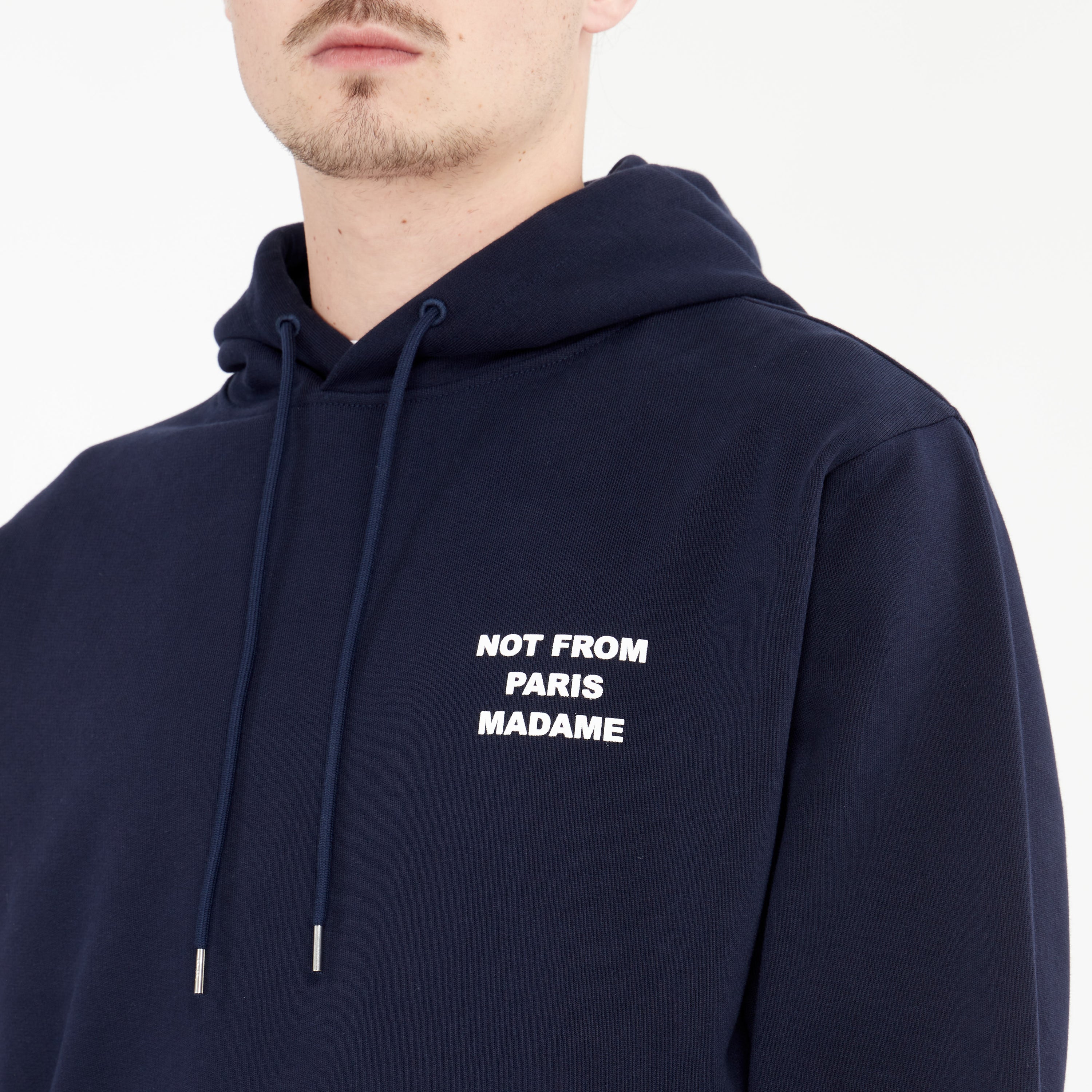 Le Hoodie Slogan Drôle De Monsieur Bleu Marine