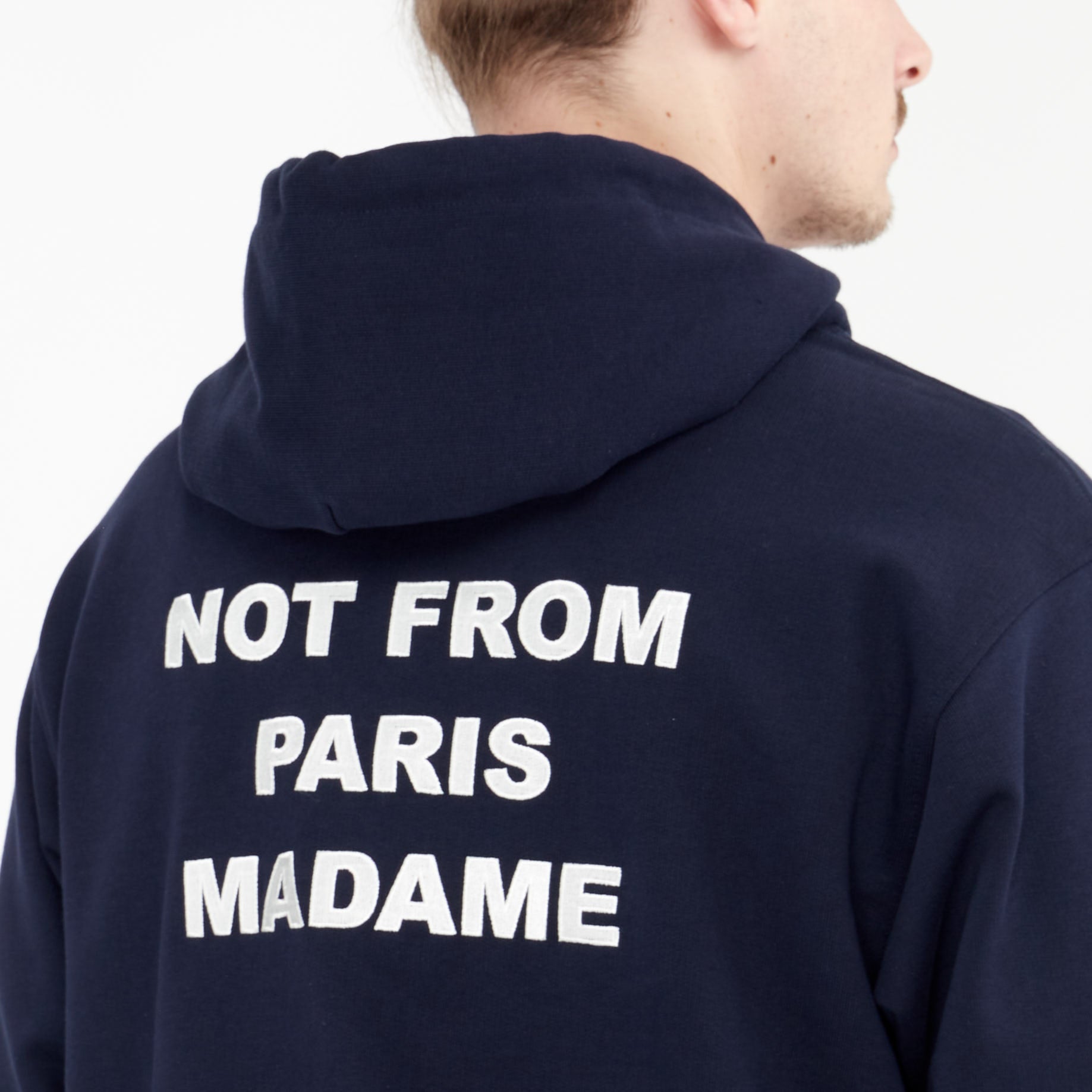 Le Hoodie Slogan Drôle De Monsieur Bleu Marine