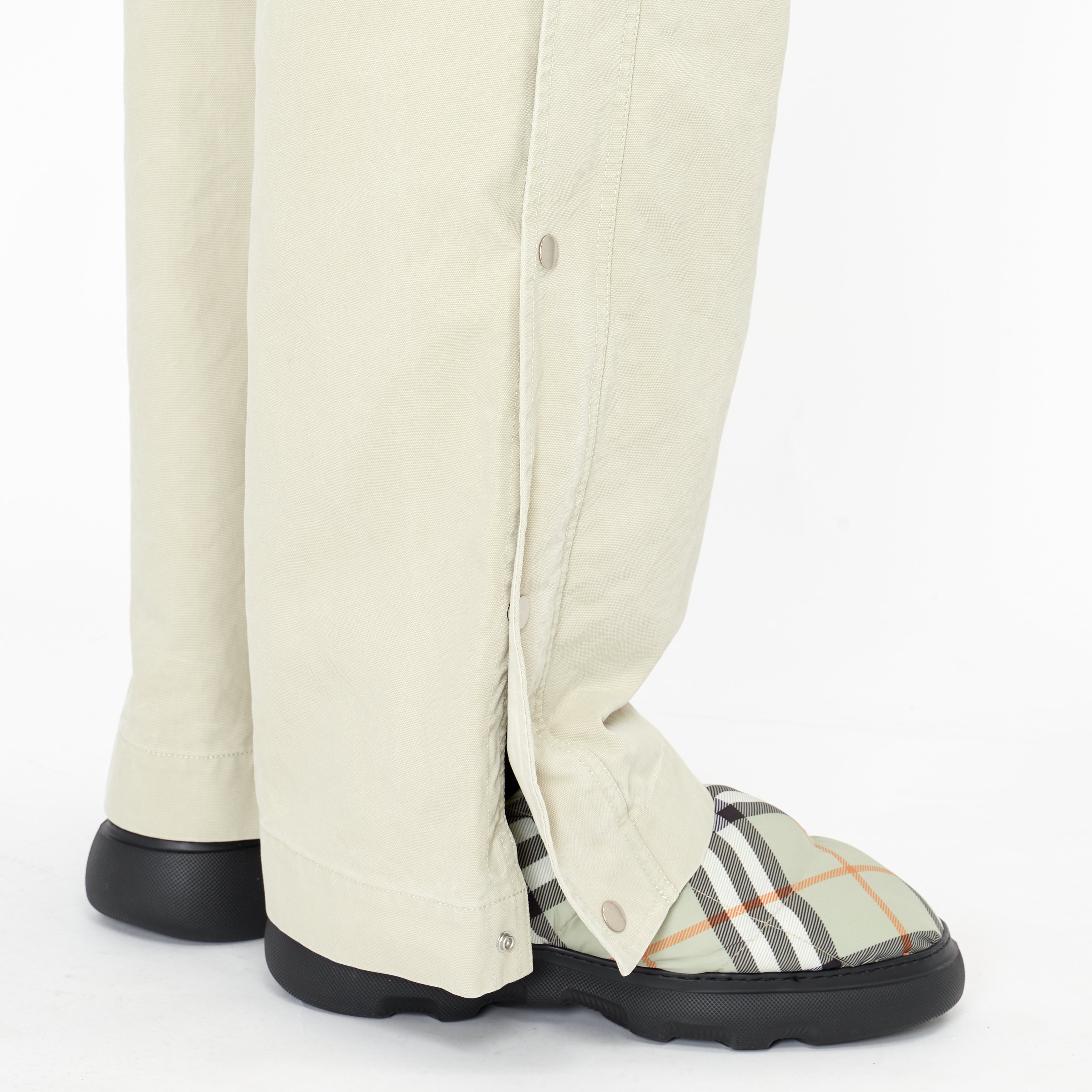 Burberry Beige Cotton Canvas Cargo Trousers
