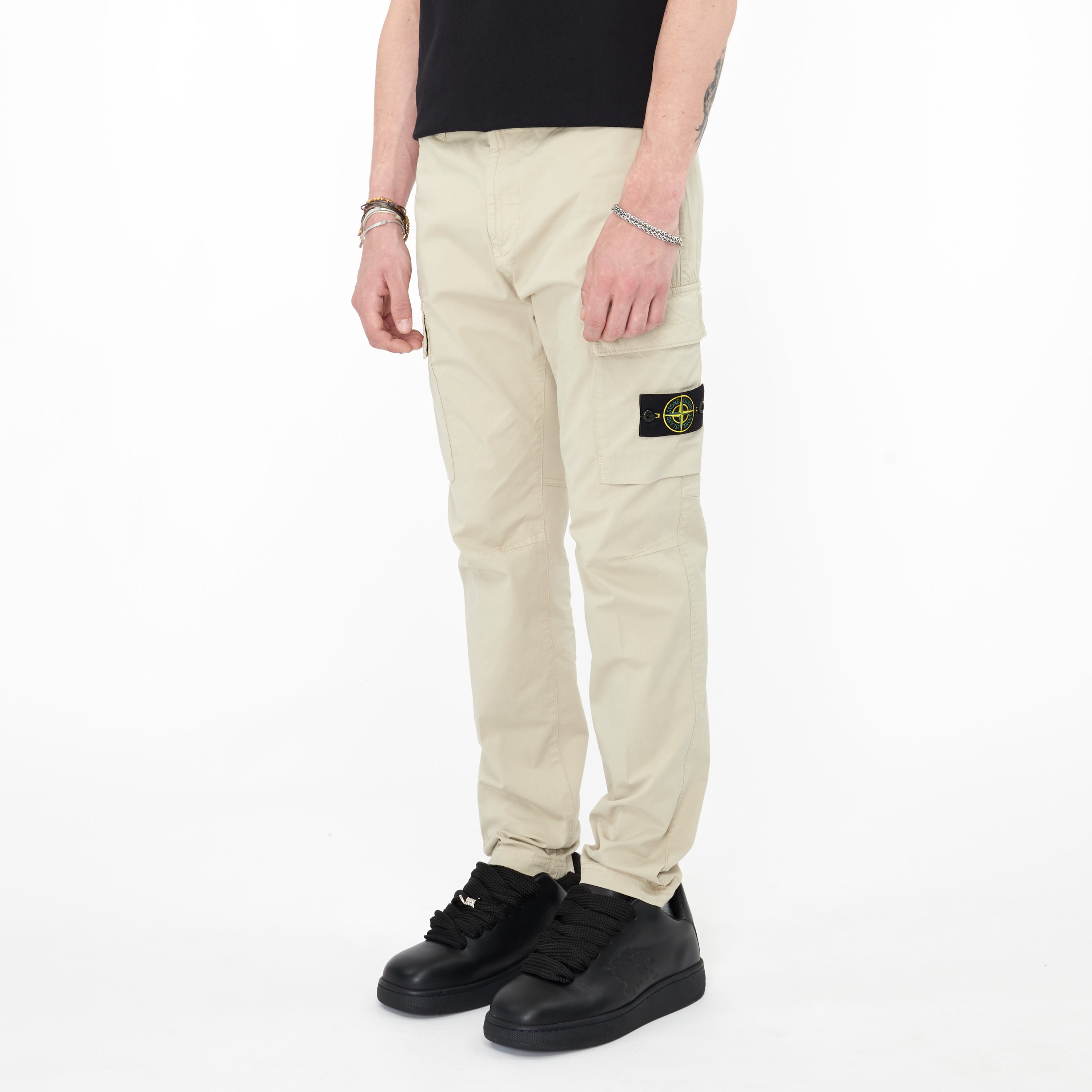 Pantalon Stone Island Supima Coton Twill Stretch Beige 30410