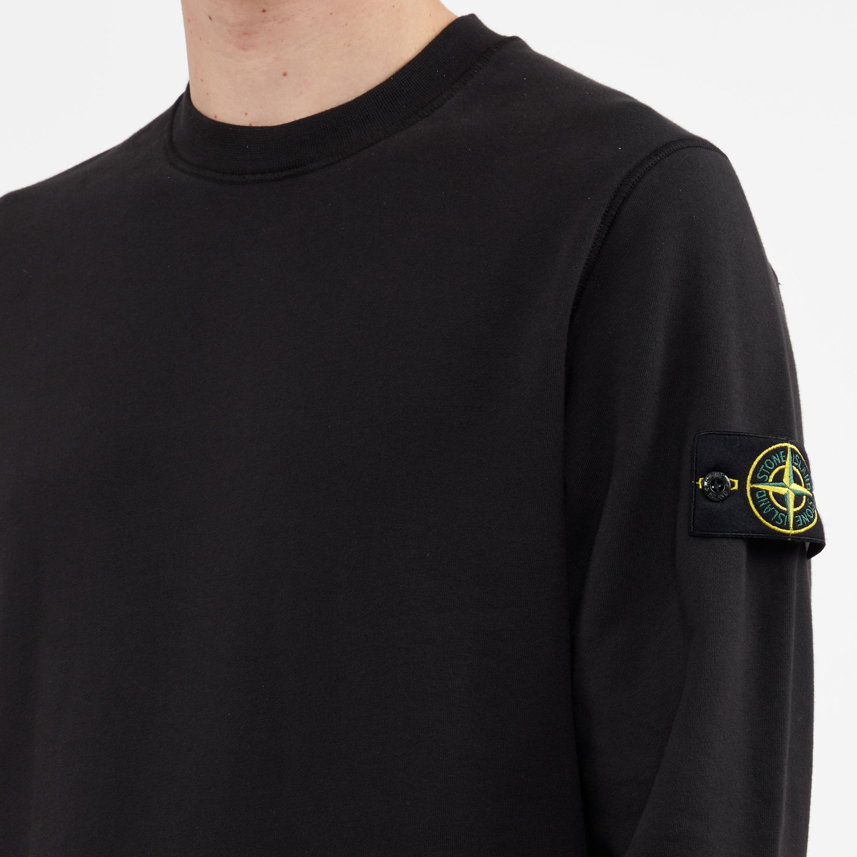 Sweatshirt Stone Island Col Rond Noir 63051