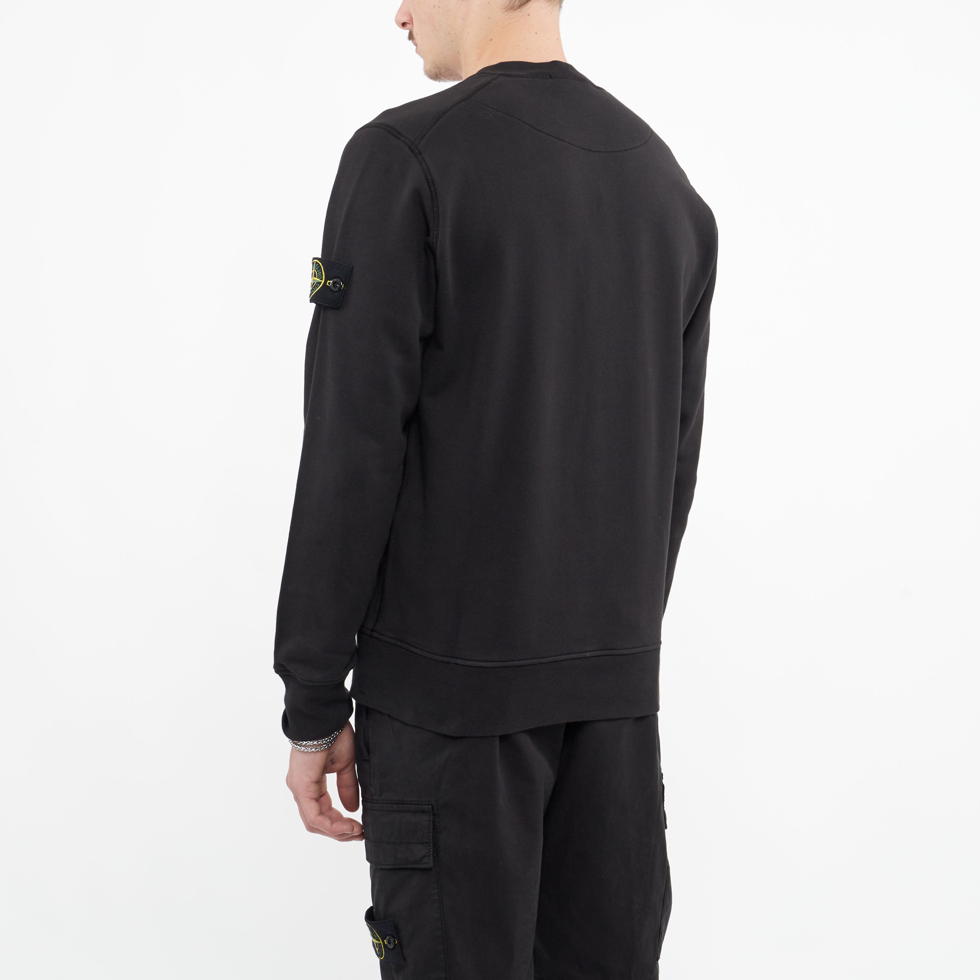 Sweatshirt Stone Island Col Rond Noir 63051