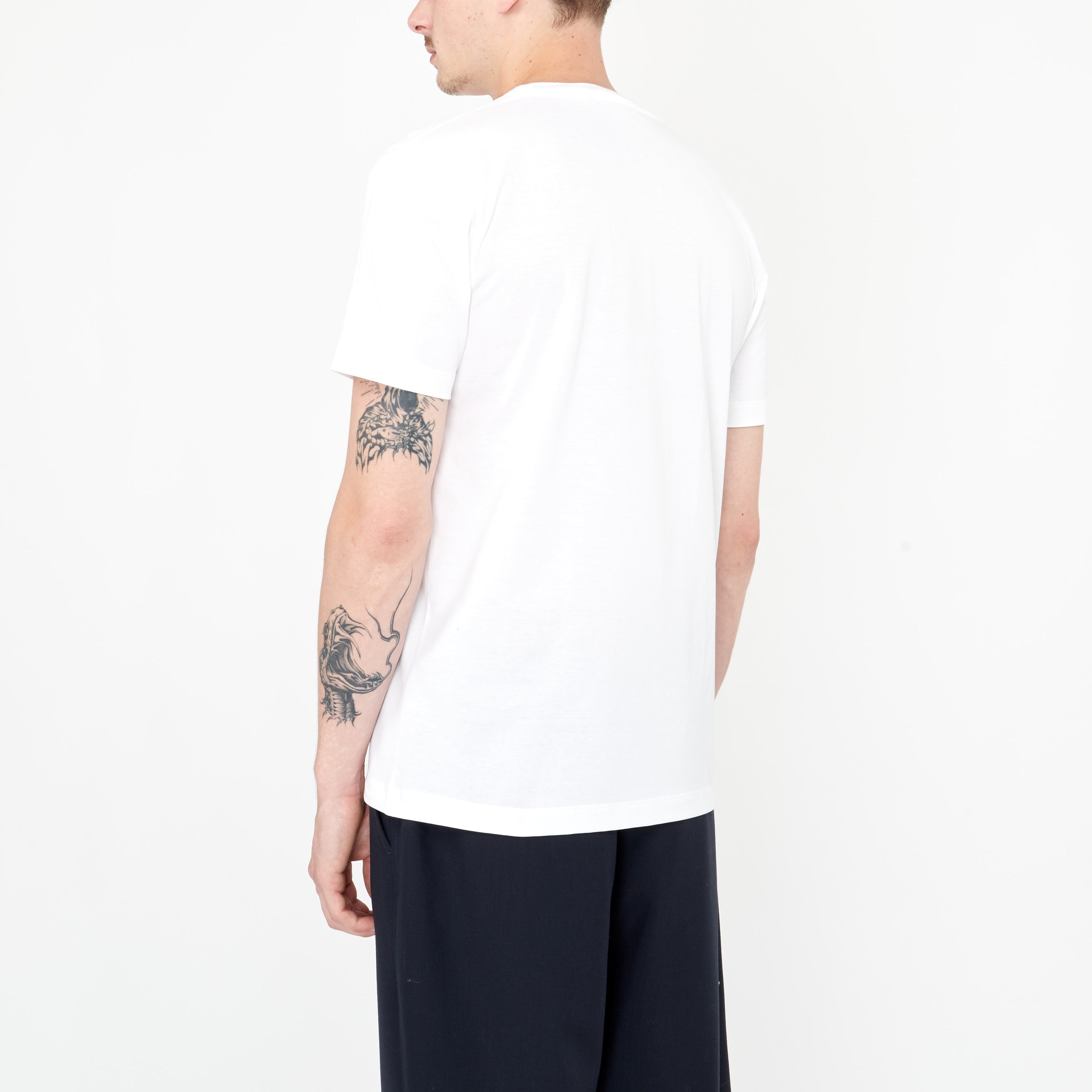 T-shirt Marni Logo Blanc