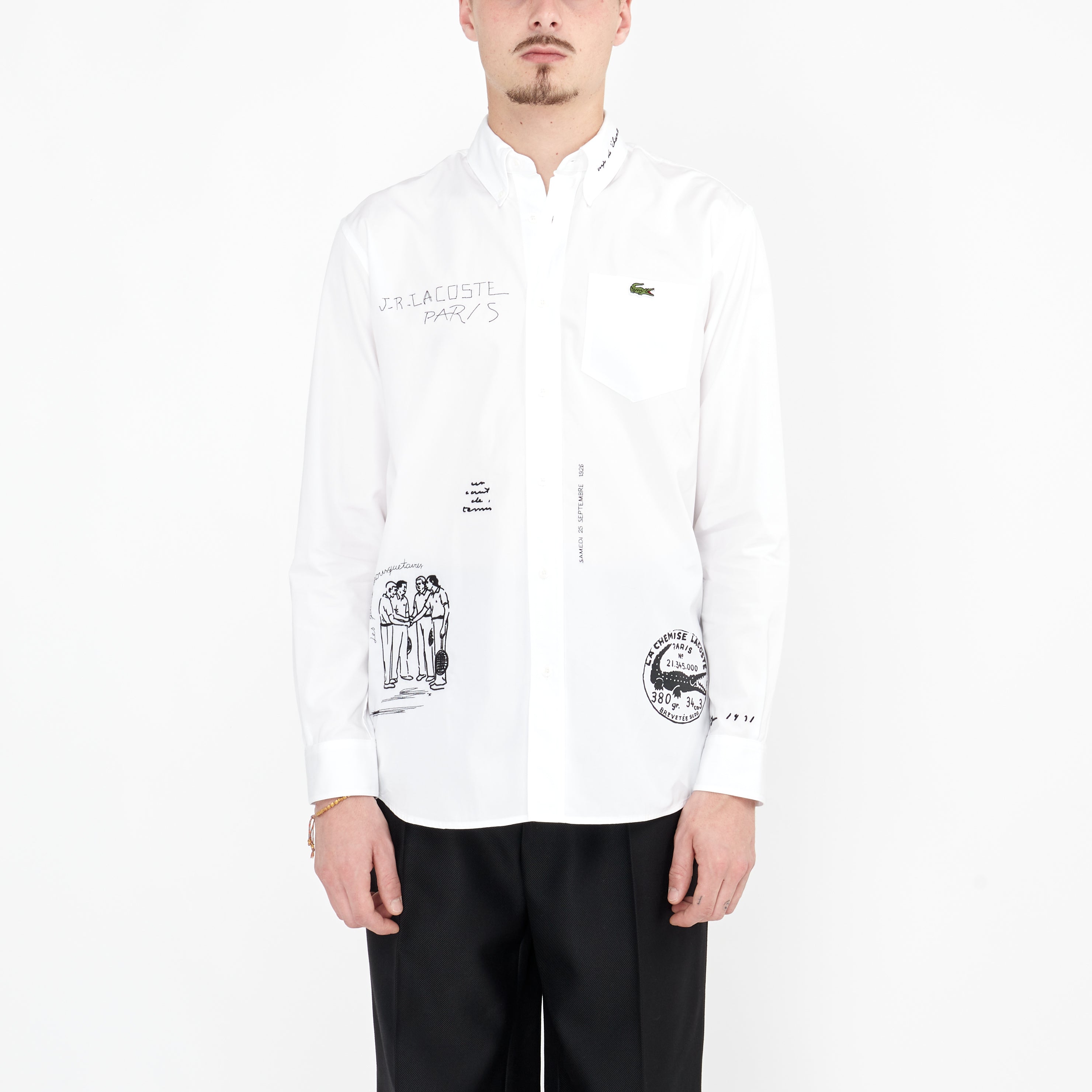 Chemise Lacoste Défilé Blanche