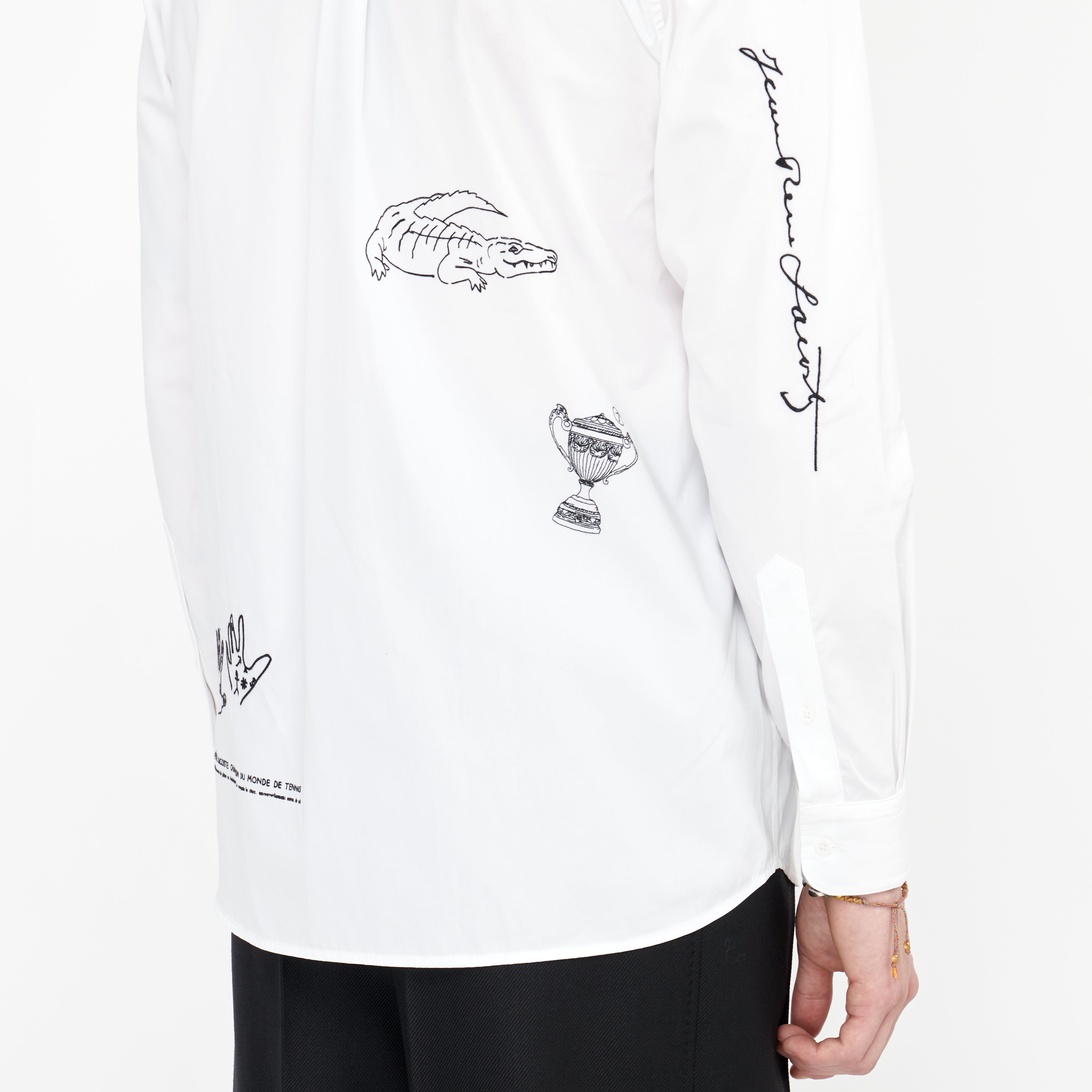 White Lacoste Runway Shirt