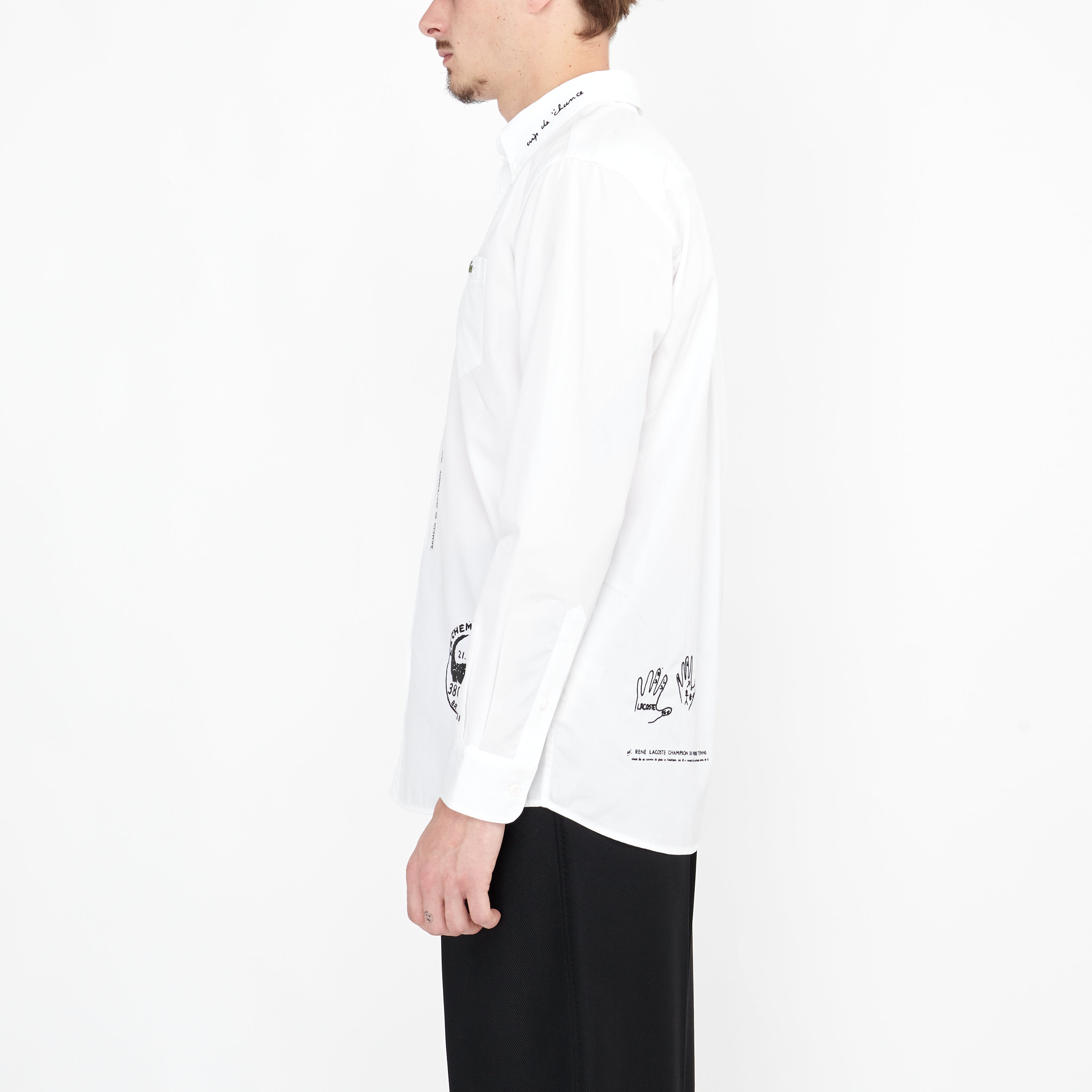Chemise Lacoste Défilé Blanche