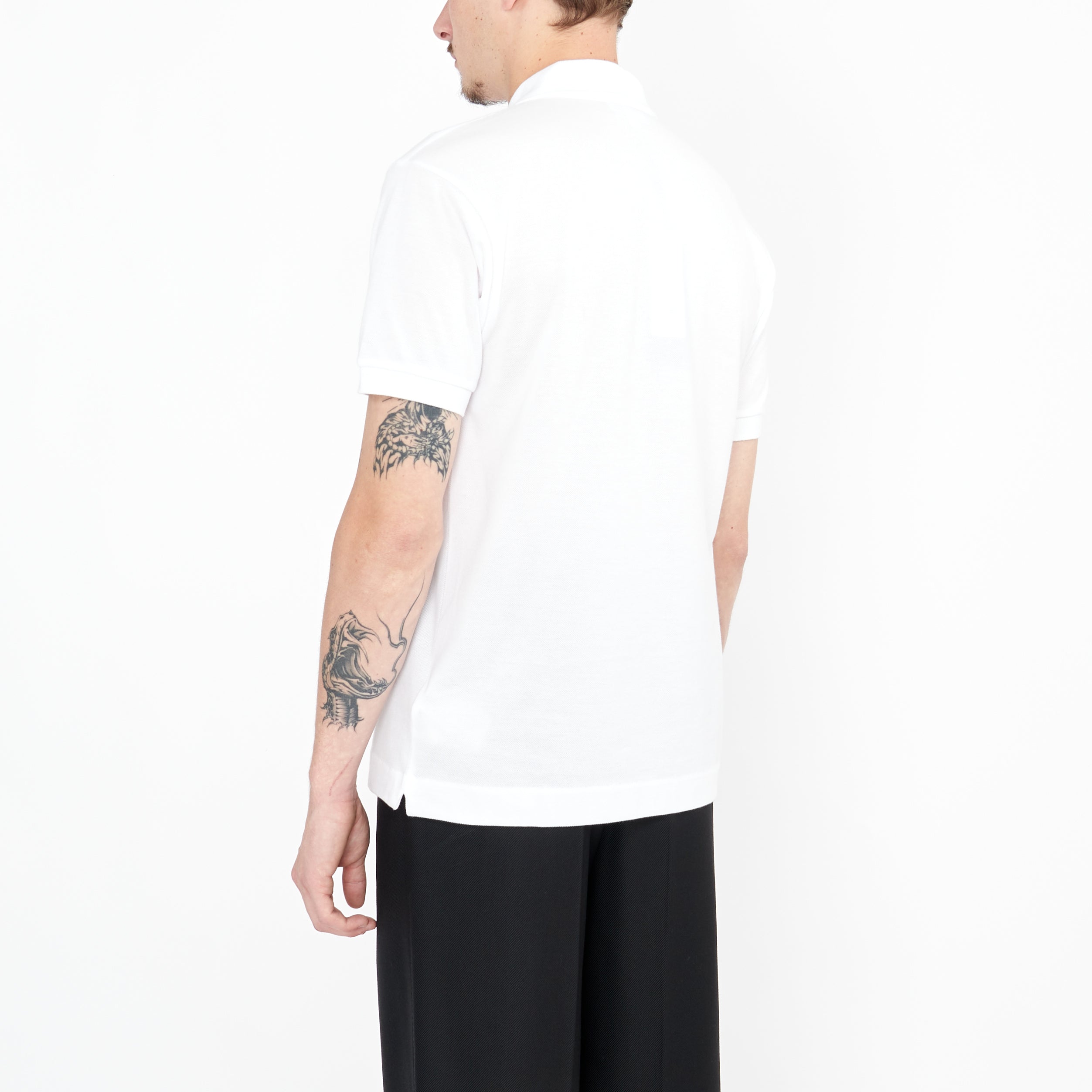 Polo Lacoste Défilé Tennis Blanc