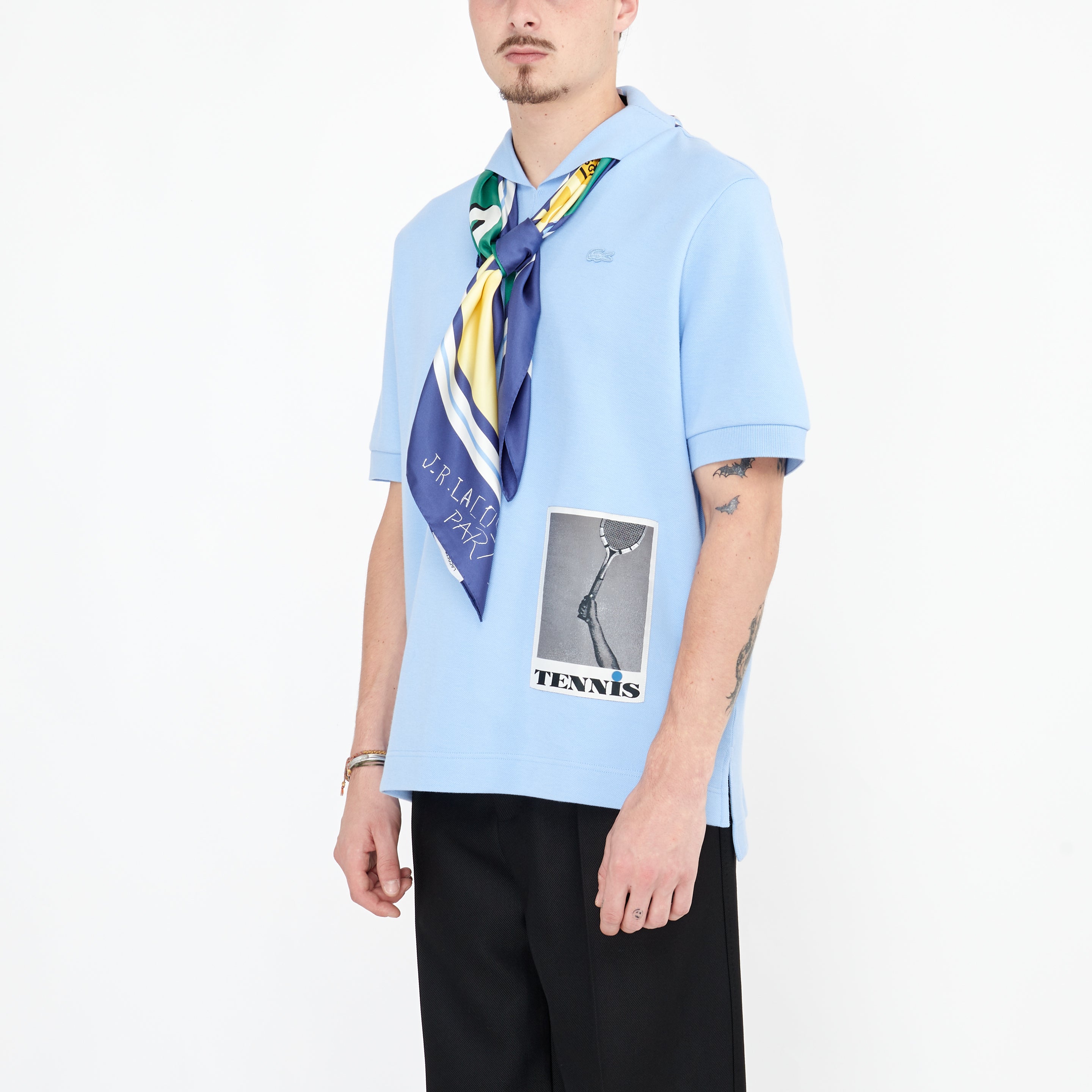 Polo Lacoste Défilé Jardin Tennis Bleu