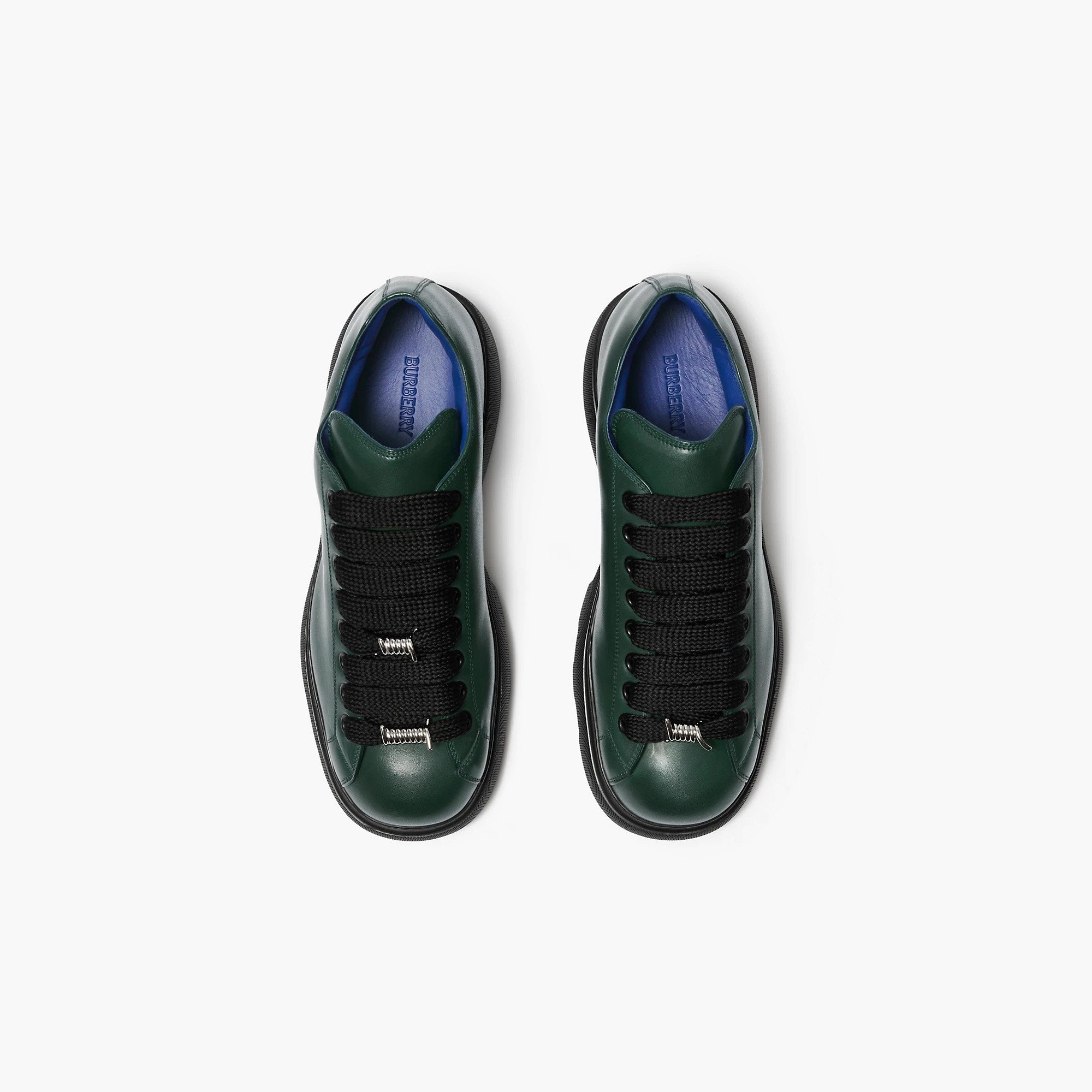 Chaussures Burberry Ranger en Cuir Vine