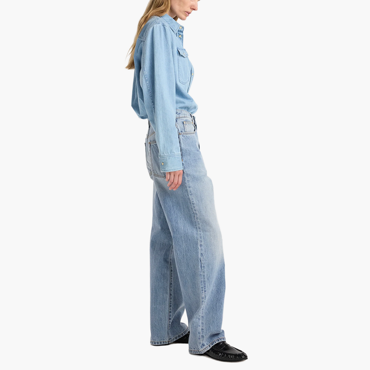 Jean Bruun Baggy Denim Classic Blue