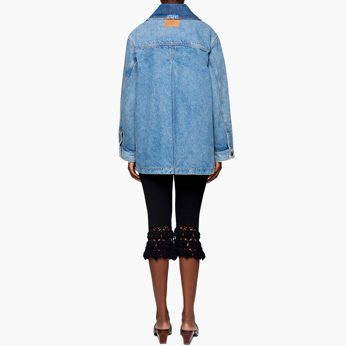 Veste en Denim Patchwork