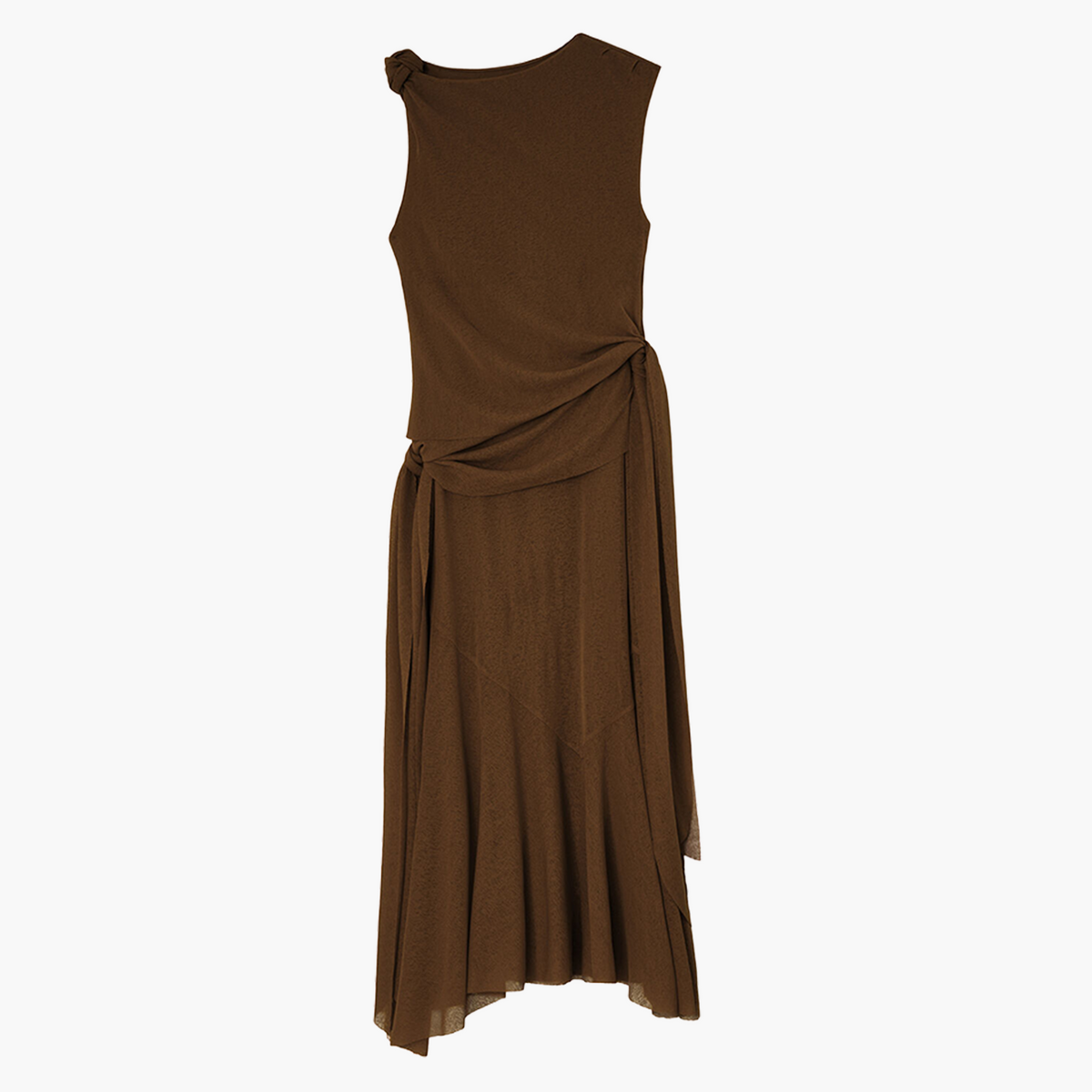 Robe Longue en Maille Chinée