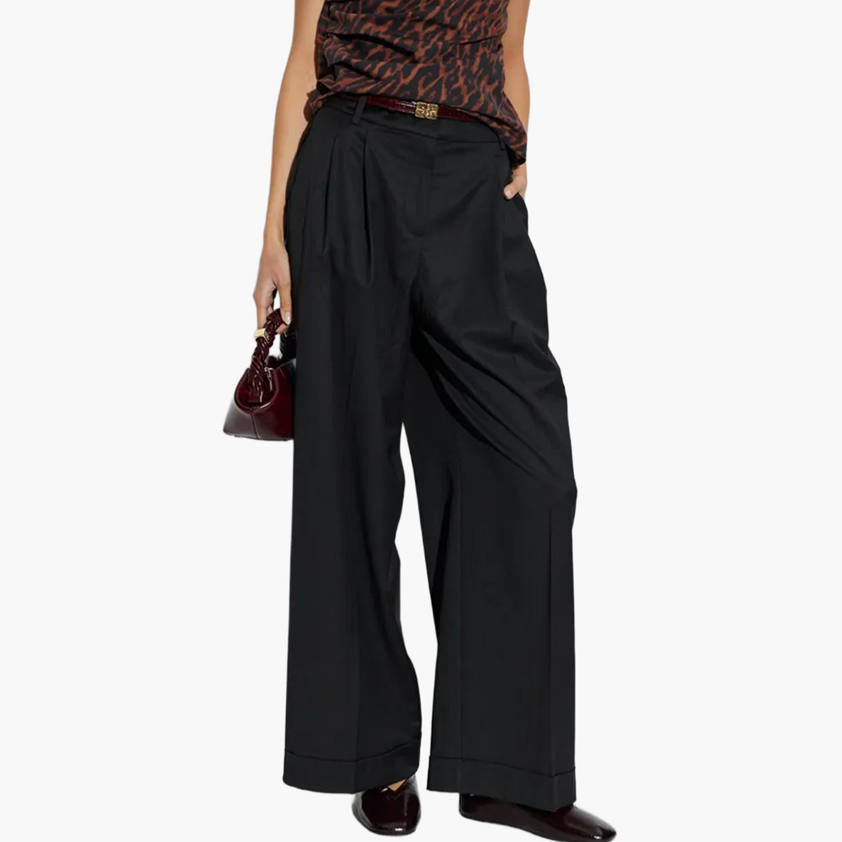 Pantalon Laine Calandrée