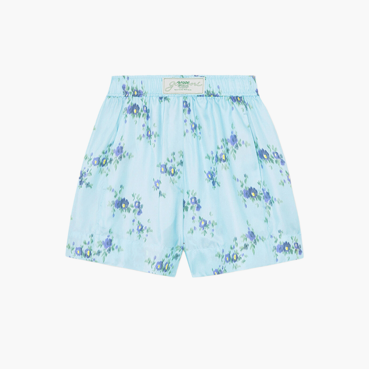 Short en Soie Imprimée