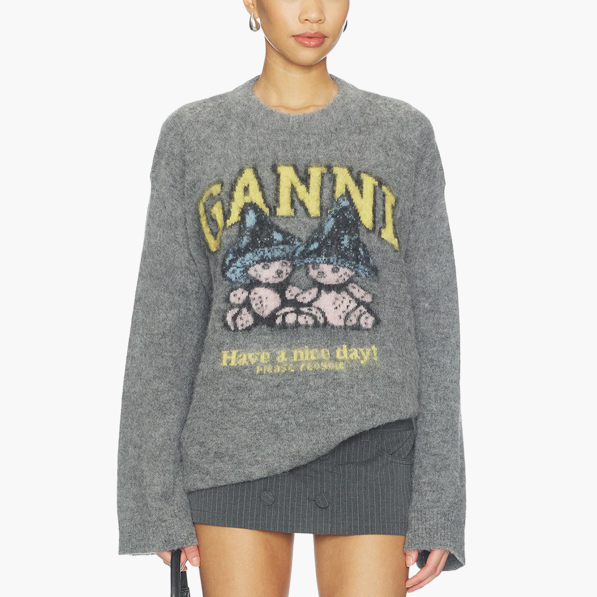 Pull "Mushroom Teddy" en Alpaga Brossé