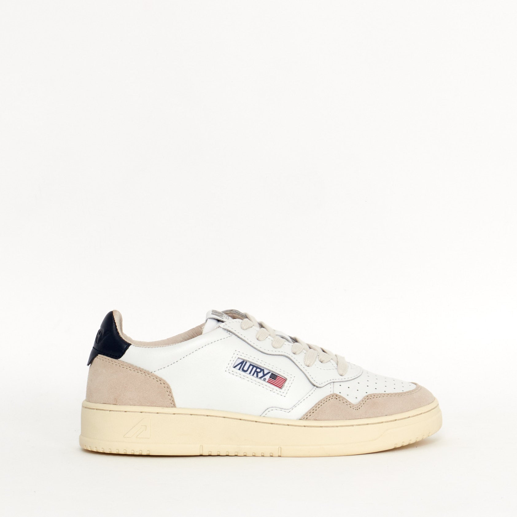 Sneakers Autry Medalist Suede Blanche et Bleue