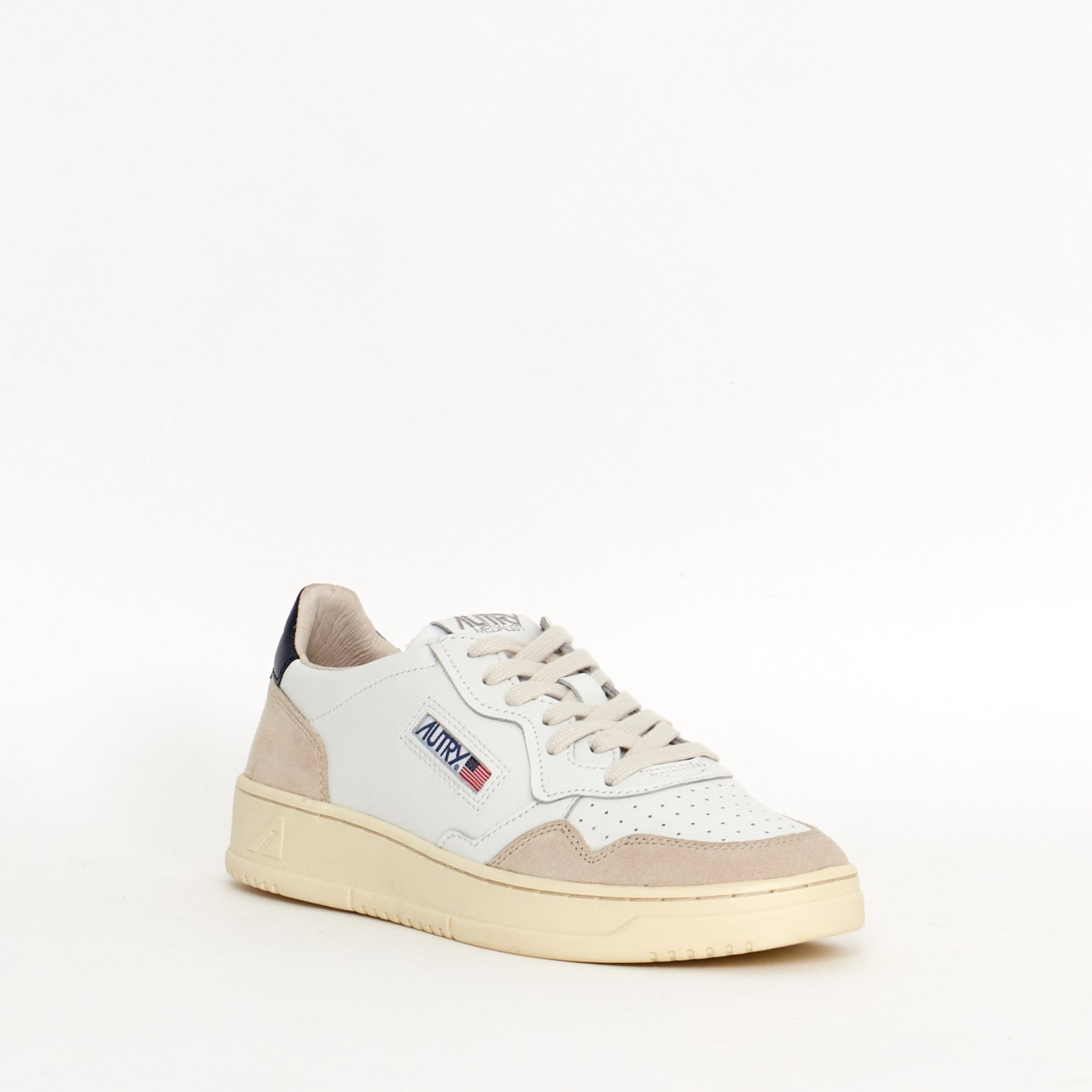 Sneakers Autry Medalist Suede Blanche et Bleue